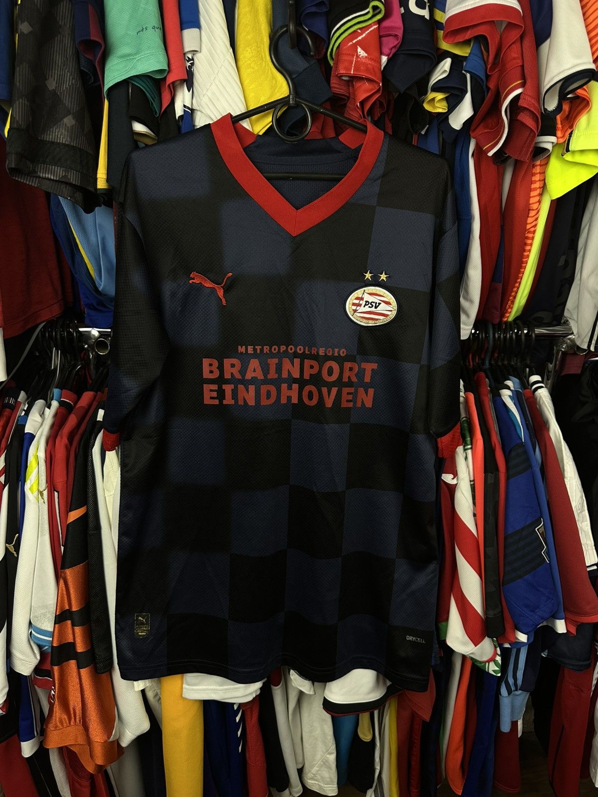Puma Puma PSV Eindhoven Black 2022 2023 Away Replica Jerse Size US L / EU 52-54 / 3 - 1 Thumbnail