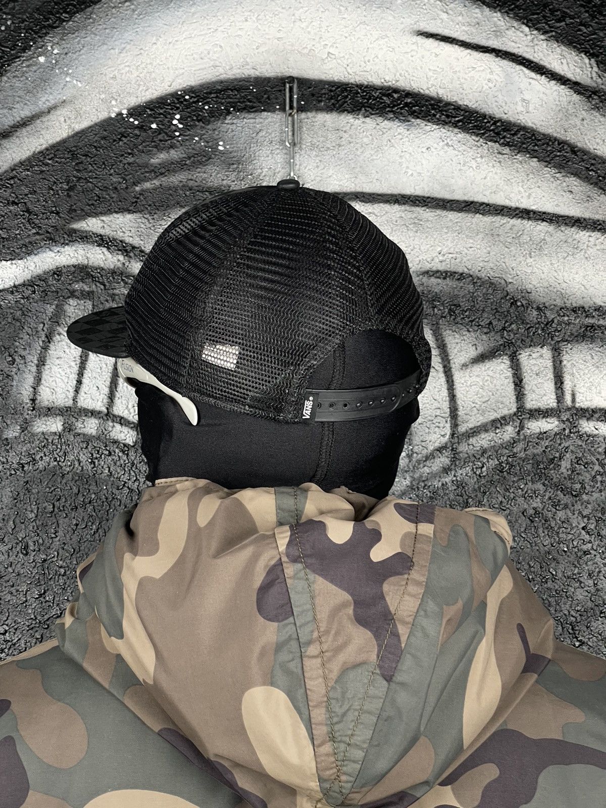 Thrasher Thrasher x Vans Y2K Fire Logo Skateboarding Trucker Cap Size ONE SIZE - 3 Thumbnail