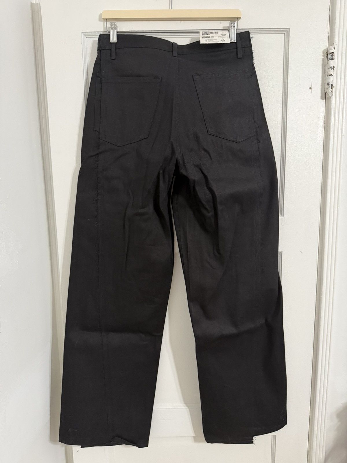 Vuja De Amalia Straight Leg Raw Denim Jet Black Size US 32 / EU 48 - 2 Thumbnail