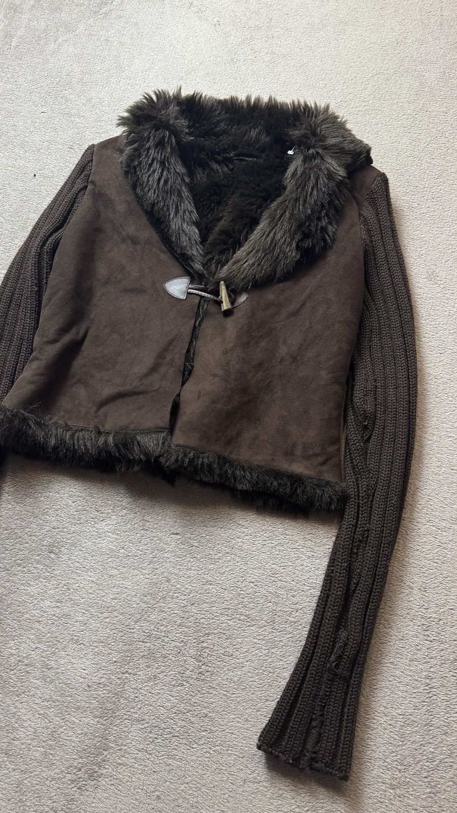 Japanese Brand Y2K Vintage Faux Fur Wool Jacket Hysteric Glamour lgb prada Size S / US 4 / IT 40 - 3 Thumbnail