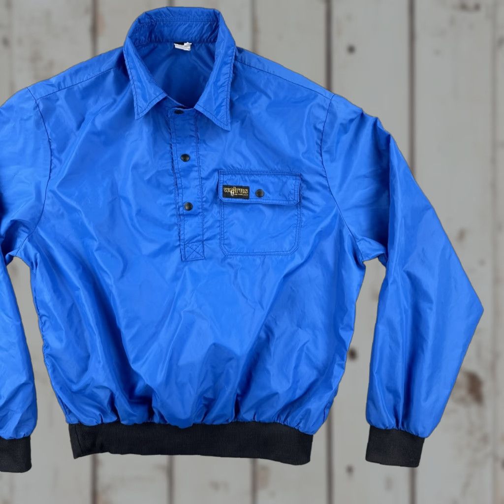 Vintage VINTAGE Walrus San Francisco Windbreaker Shirt XL Blue 1990s Made In USA Mens Size US XL / EU 56 / 4 - 1 Thumbnail