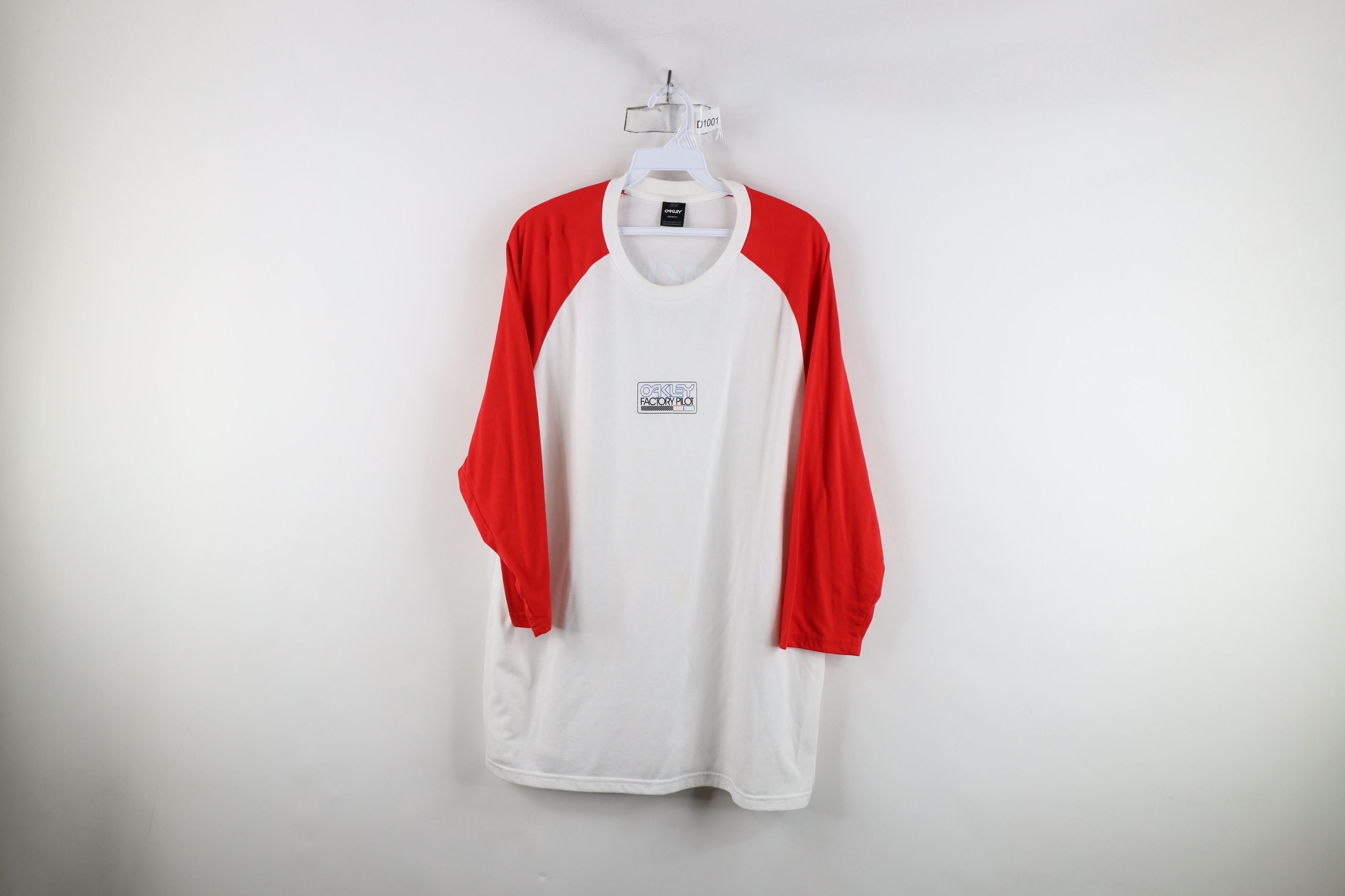 Oakley × Vintage Vintage Oakley Factory Pilot 3/4 Sleeve Baseball T-Shirt Size US XL / EU 56 / 4 - 1 Thumbnail