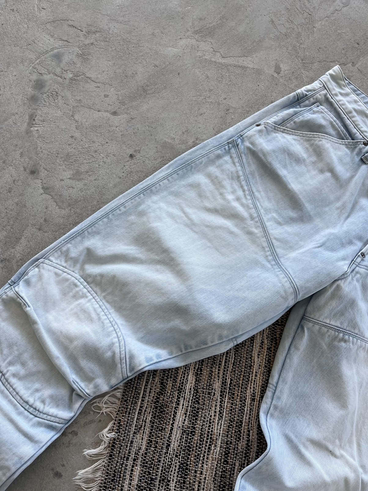 G-Star Vintage GStar Raw Moto Denim Jeans 38x36 Blue Knee Panel Y2K Size US 38 / EU 54 - 8 Thumbnail