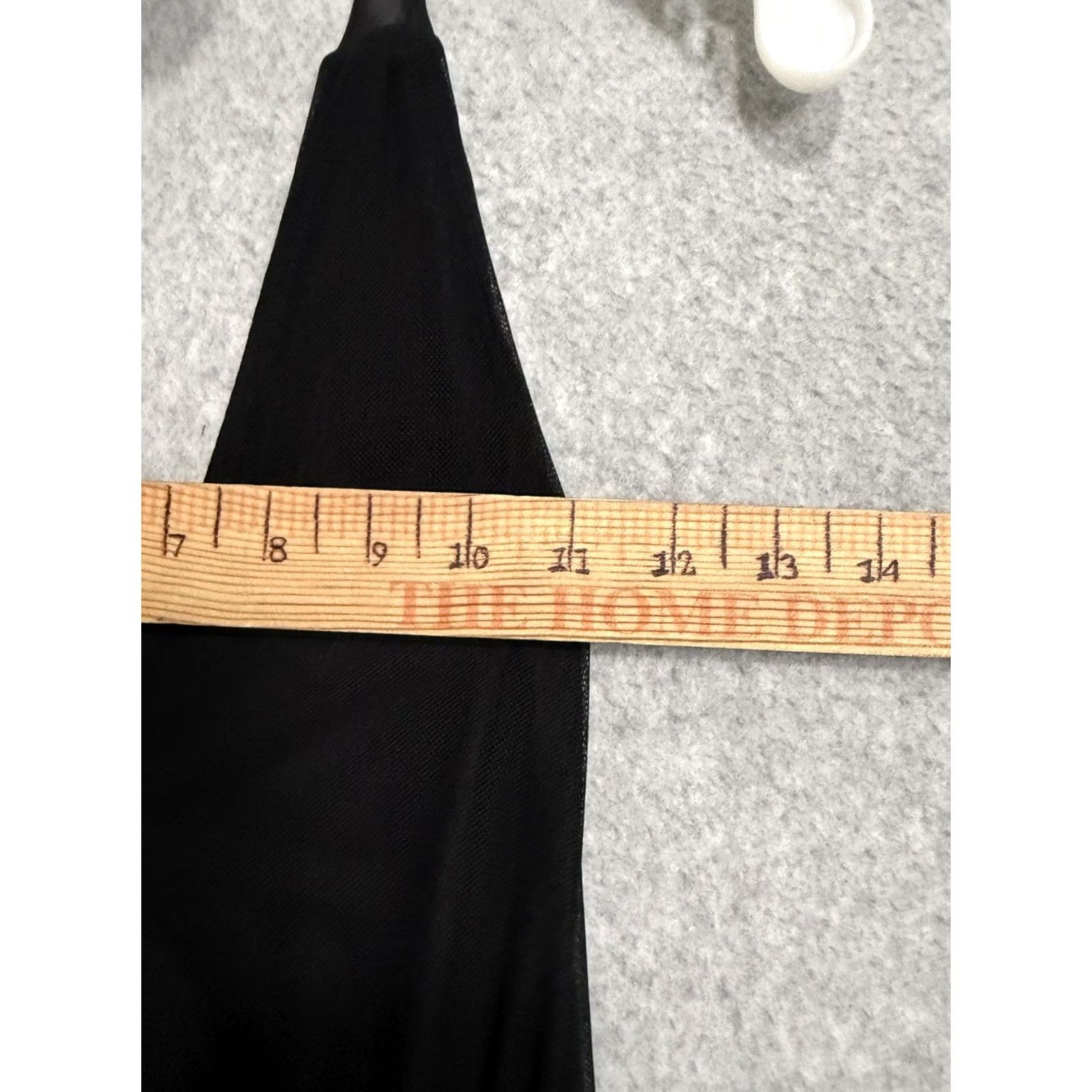 Vintage ECI New York Dress Womens 6P Black Halter Ruched Chiffon Fit & Flare Midi Formal Size M / US 6-8 / IT 42-44 - 7 Thumbnail
