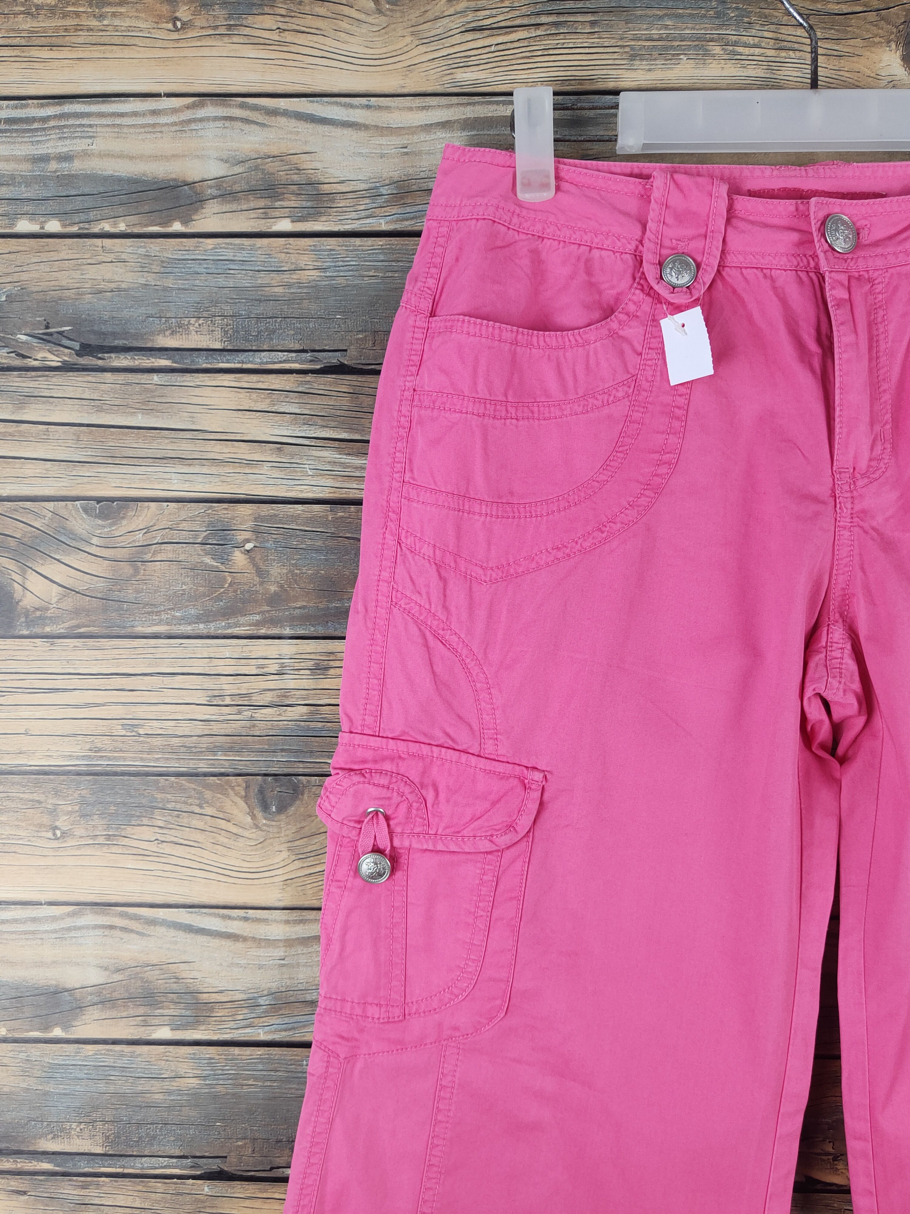 Japanese Brand DL Clride Pink Multipocket Tactical Cargo Pants #1364 Size 30" / US 8 / IT 44 - 3 Thumbnail