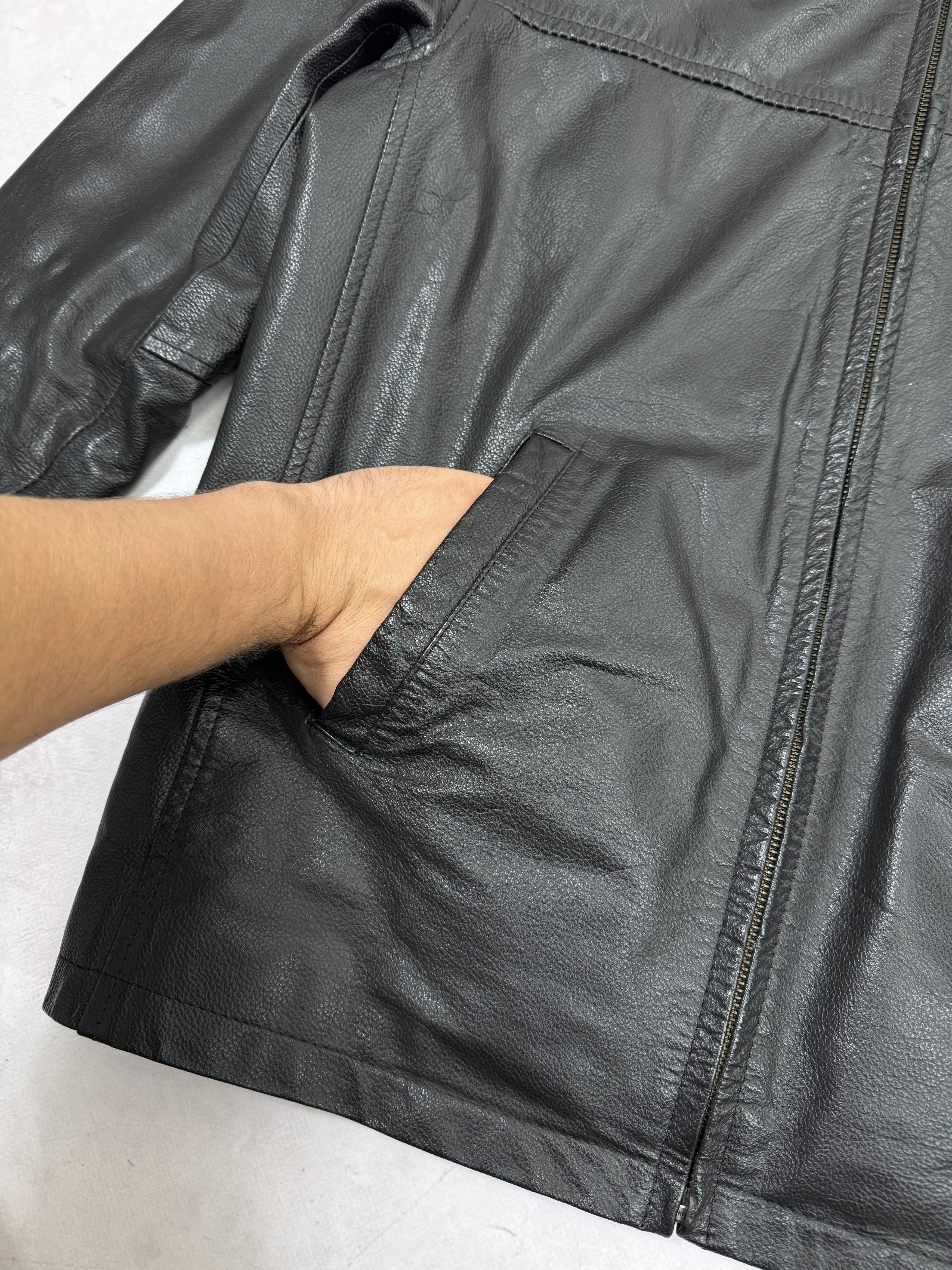 Kangol × Vintage Vintage Kangol Leather Jacket Full Zip Size US M / EU 48-50 / 2 - 12 Thumbnail