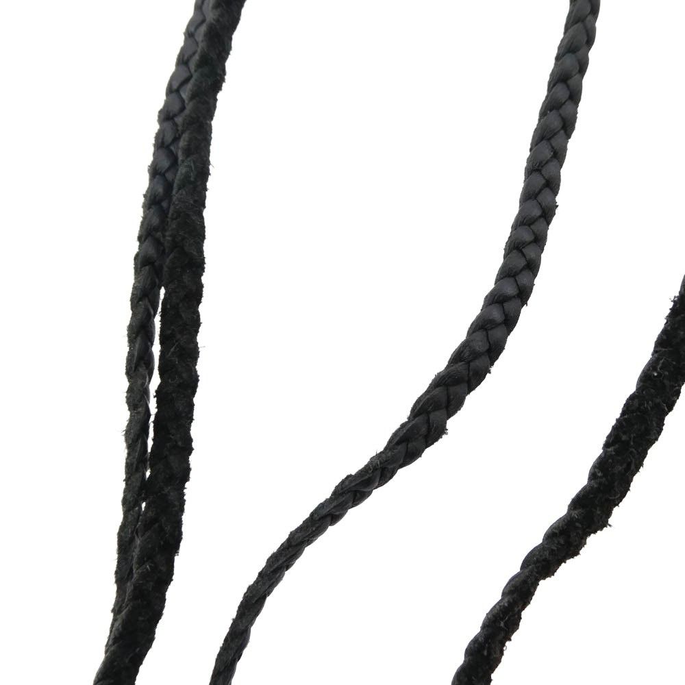 Chrome Hearts Chrome hearts leather silver braid strap necklace Size ONE SIZE - 5 Thumbnail