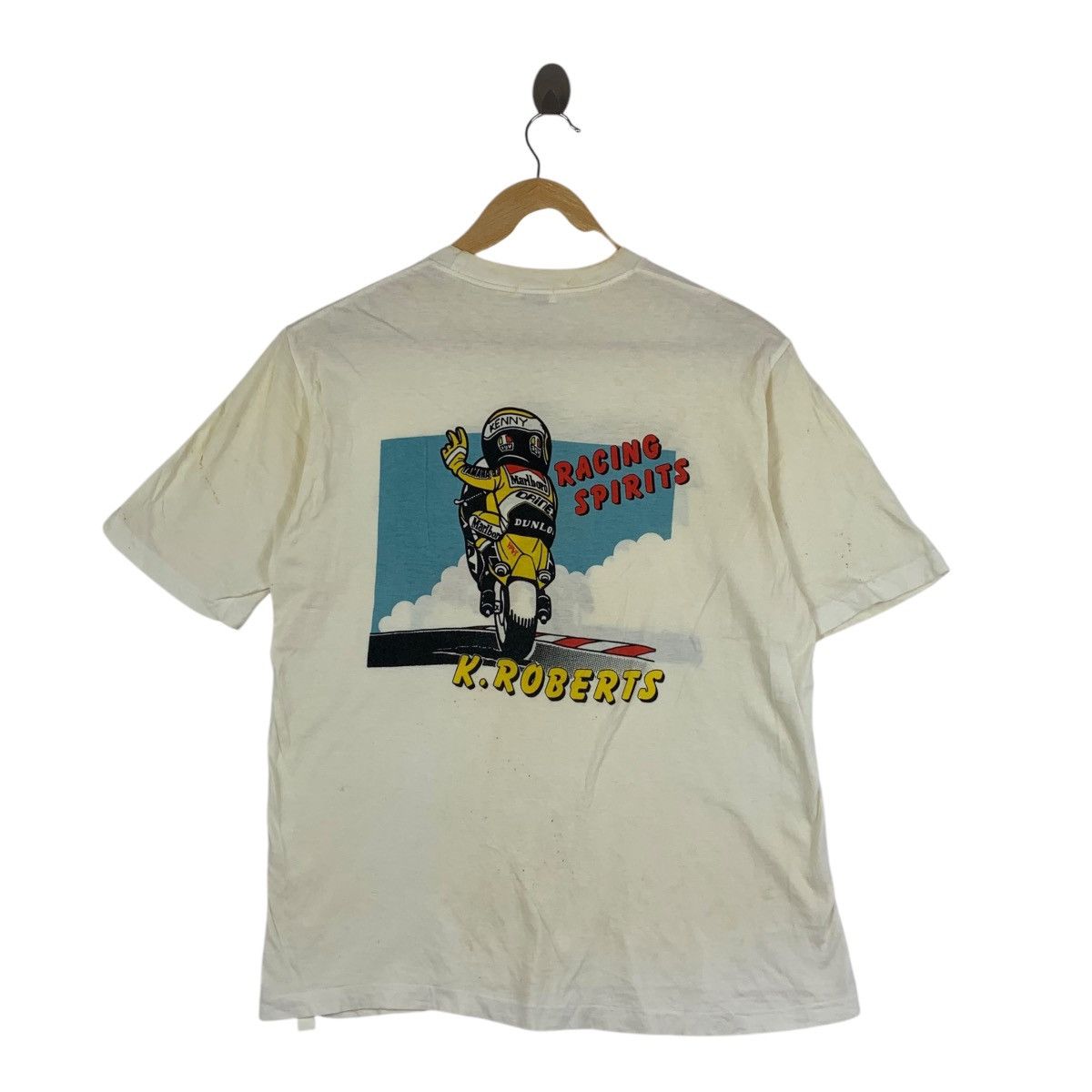 Marlboro Vintage 80’ YAMAHA KENNY ROBERT Marlboro Racing Tee Shirt Size US S / EU 44-46 / 1 - 4 Thumbnail