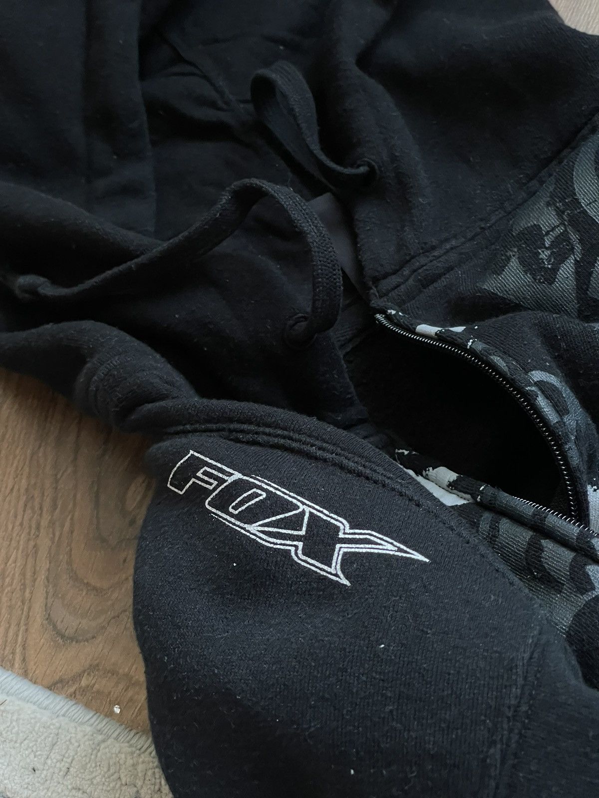 Fox Racing × Vintage Fox vintage racing big logo Y2K zip hoodie Size US L / EU 52-54 / 3 - 10 Thumbnail