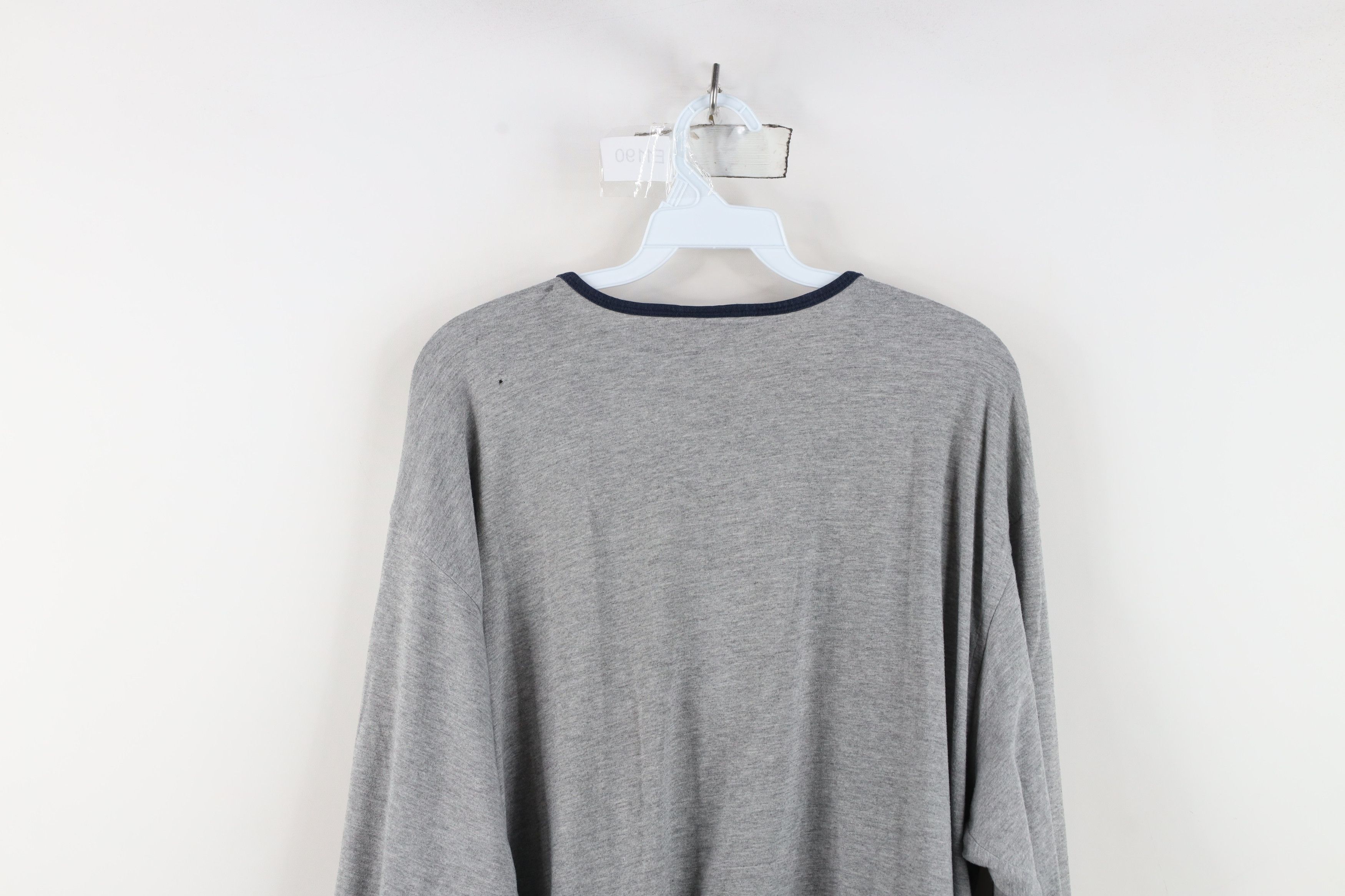 Vintage Vintage 90s Streetwear Distressed Long Sleeve Henley T-Shirt Size US L / EU 52-54 / 3 - 13 Thumbnail