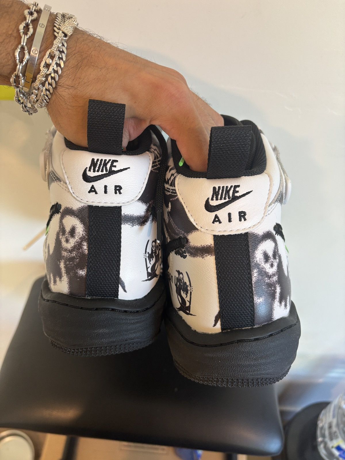 Nike × Off-White Nike Off-White Air Force 1 Mid Grim Reaper Multi Size US 11.5 / EU 44-45 - 9 Thumbnail