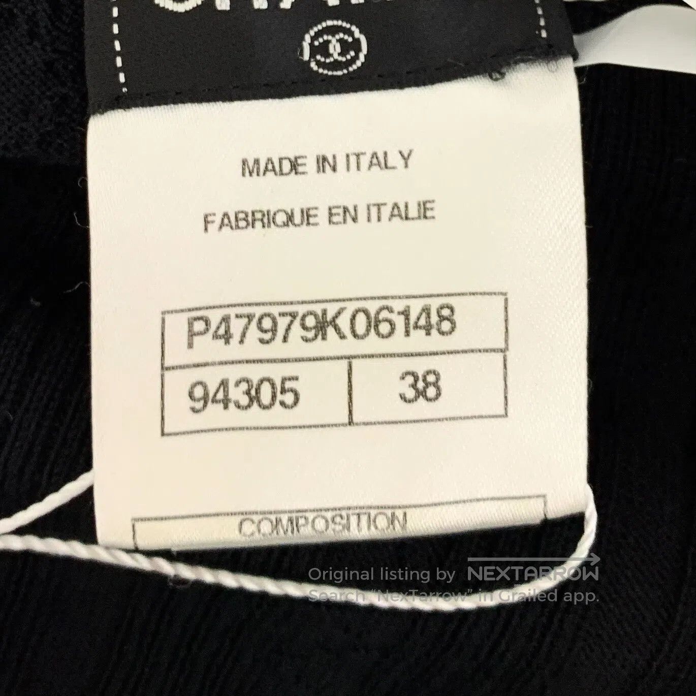 Chanel Chanel Black double C cotton crew neck sleeveless knit ves Size XS / US 0-2 / IT 36-38 - 6 Thumbnail