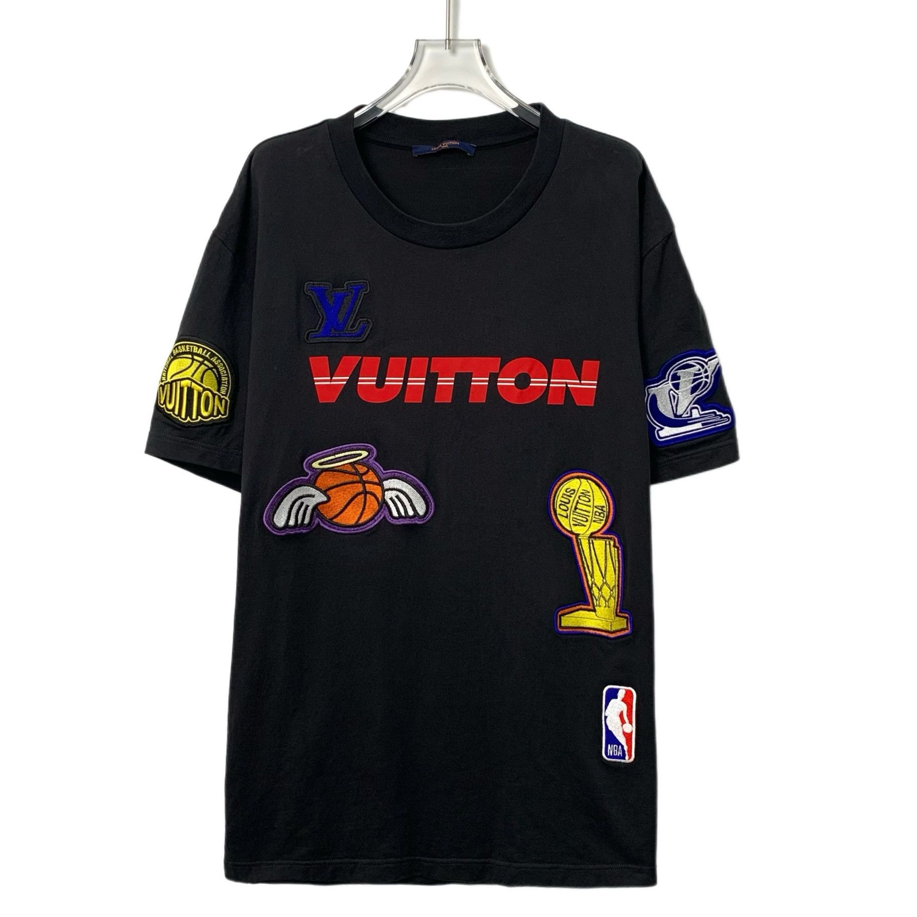 Louis Vuitton Louis Vuitton Tee – NBA Black Logo Patch Cotton (Size XXL) Size US XXL / EU 58 / 5 - 1 Thumbnail