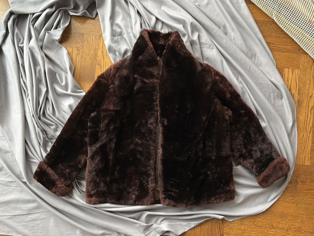 Vintage 1950s Fur Coat Vintage Sheared Beaver Overcoat Cropped Mob Size US S / EU 44-46 / 1 - 21 Thumbnail