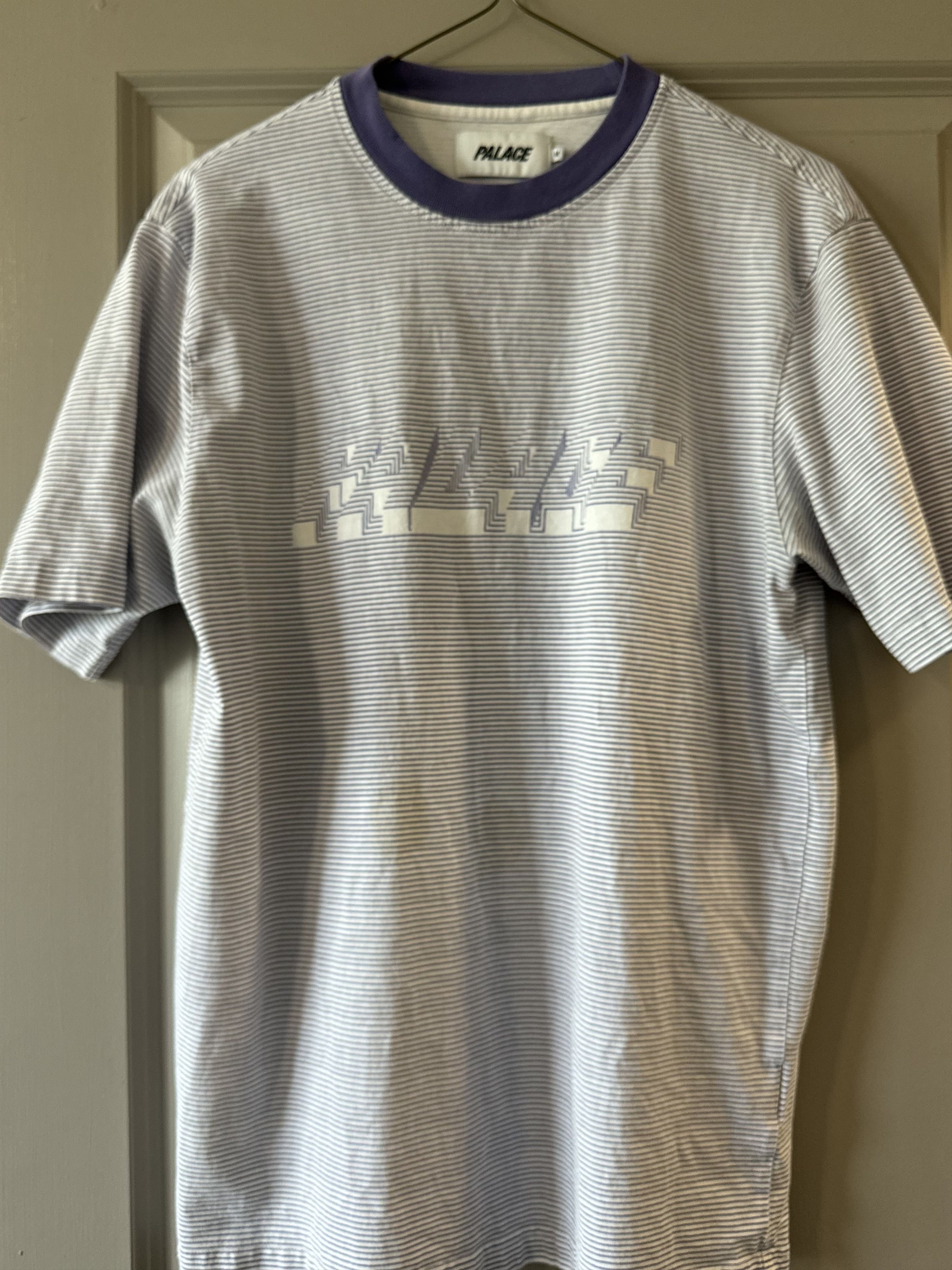 Palace Palace Striped Purple 3D Tee Size US M / EU 48-50 / 2 - 1 Thumbnail