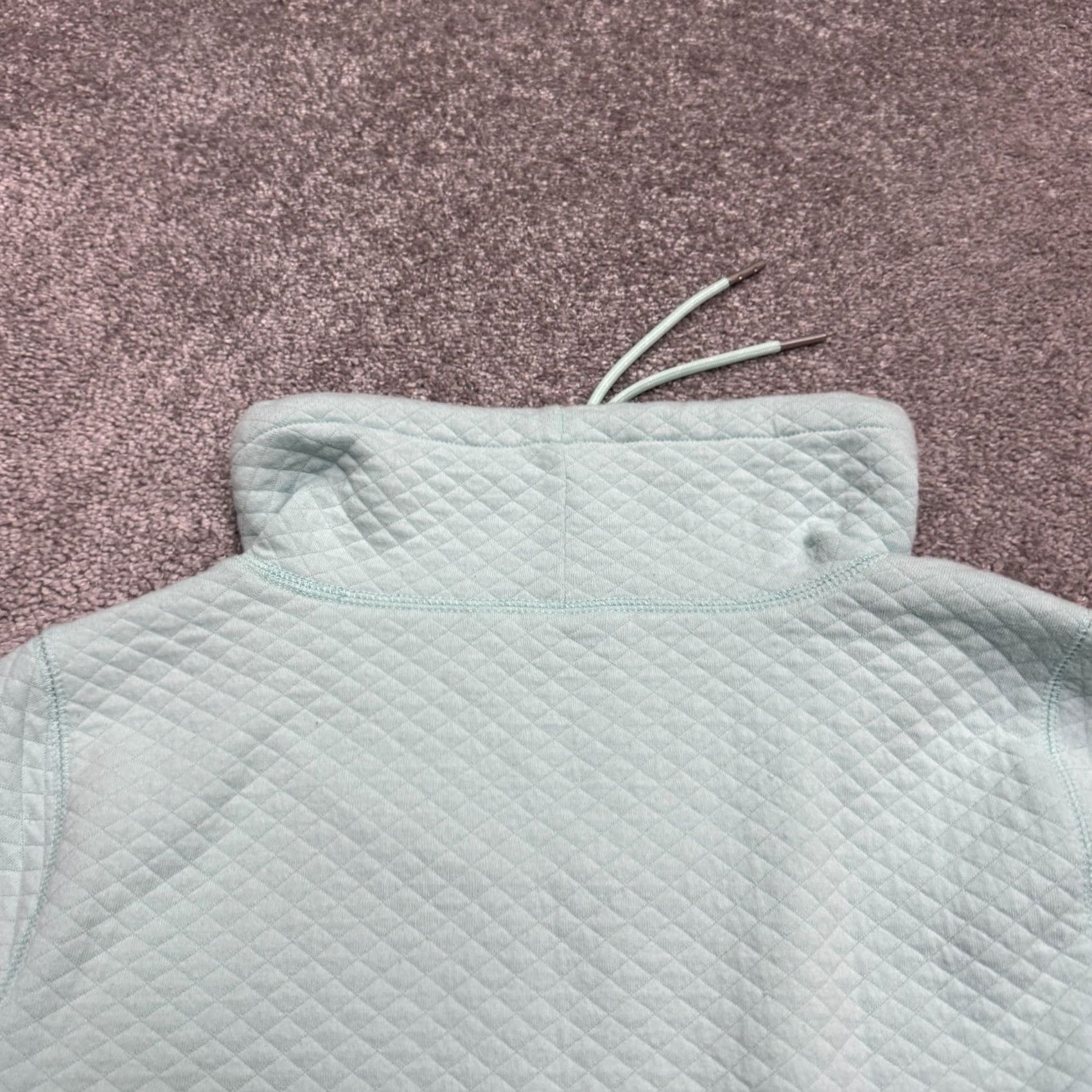 Vintage L.L. Bean Quilted Pullover Funnel Neck Sweatshirt Womens Small Light Blue Tunic Size S / US 4 / IT 40 - 3 Thumbnail