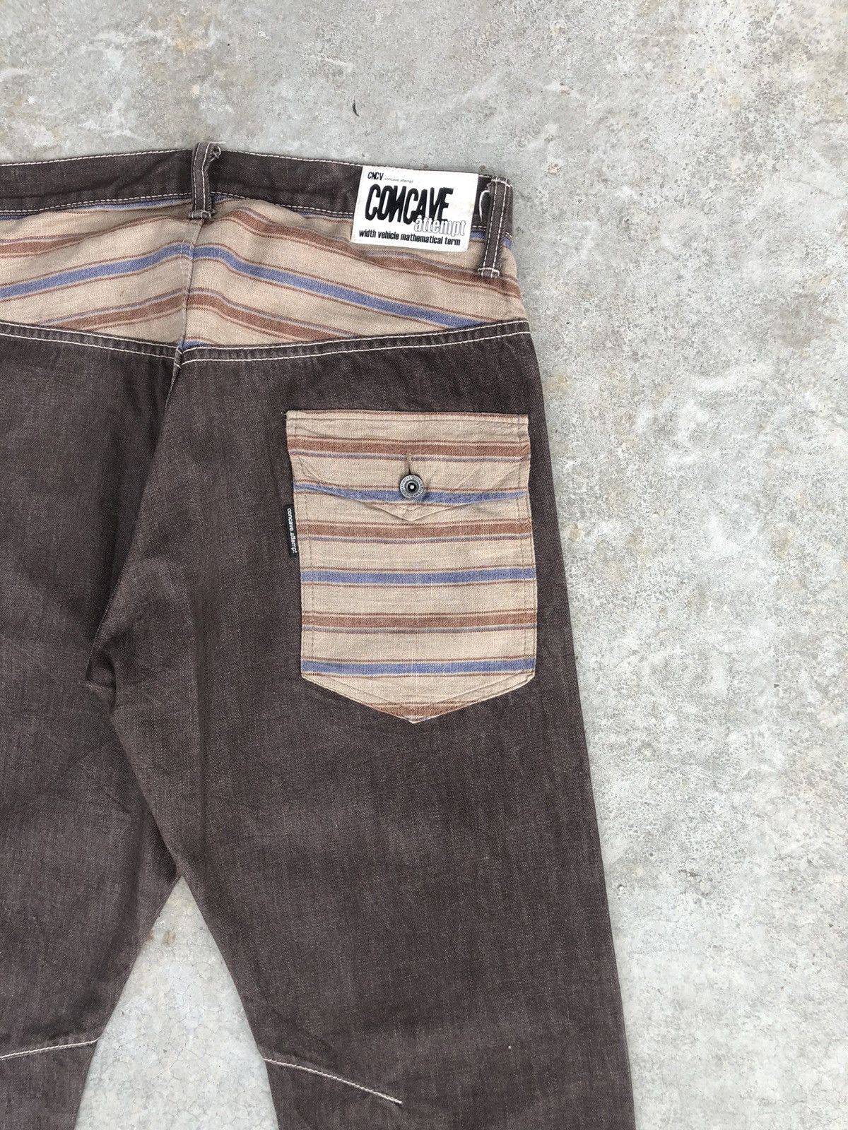Japanese Brand Japanese Concave attempt Distressed Single Pocket Navajo Size US 33 - 10 Thumbnail