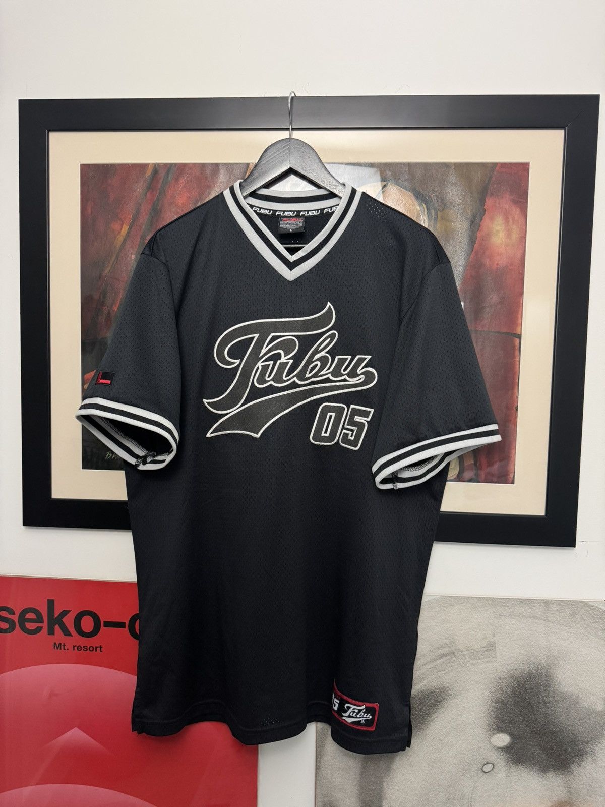 Fubu Fubu Vintage Rap Sport Jersey USA Rare Hype Skate Hip Hop Size US L / EU 52-54 / 3 - 1 Thumbnail