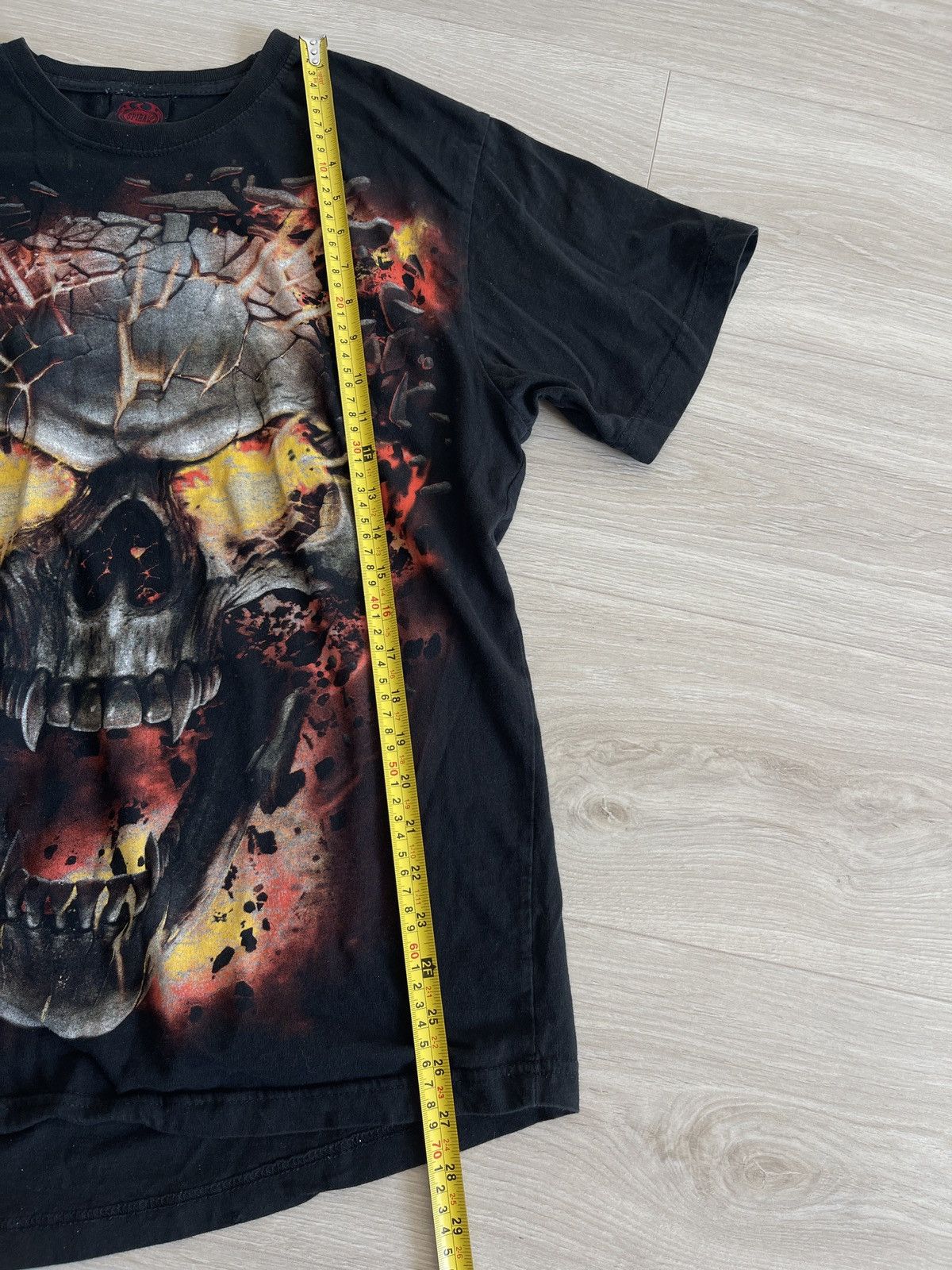 Vintage Vintage Y2K Horror Dead Face Skeleton Spiral Tee Size US L / EU 52-54 / 3 - 8 Thumbnail