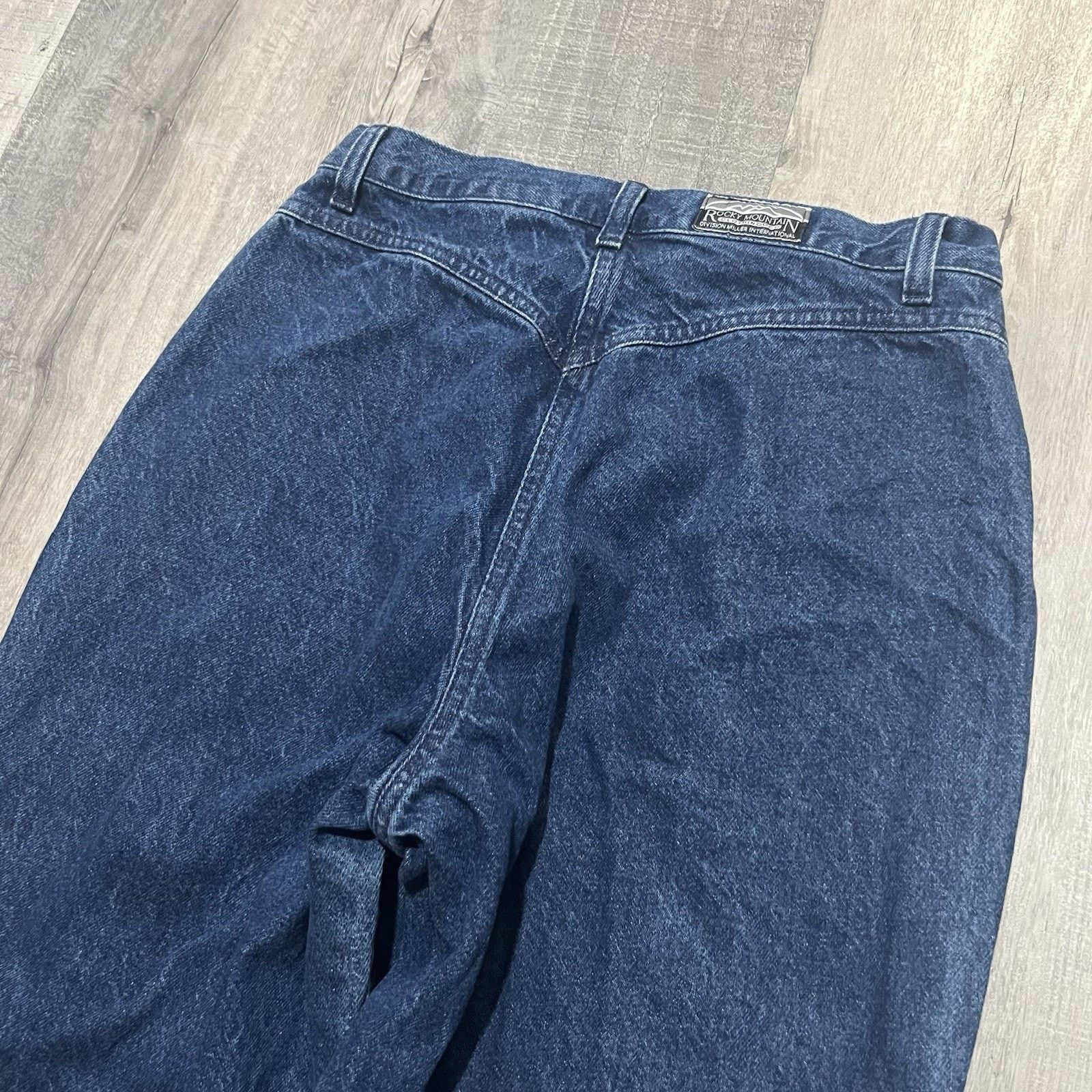 Vintage VTG Rocky Mountain Jeans Double Knee Western Bareback 29" Size 29" - 5 Thumbnail
