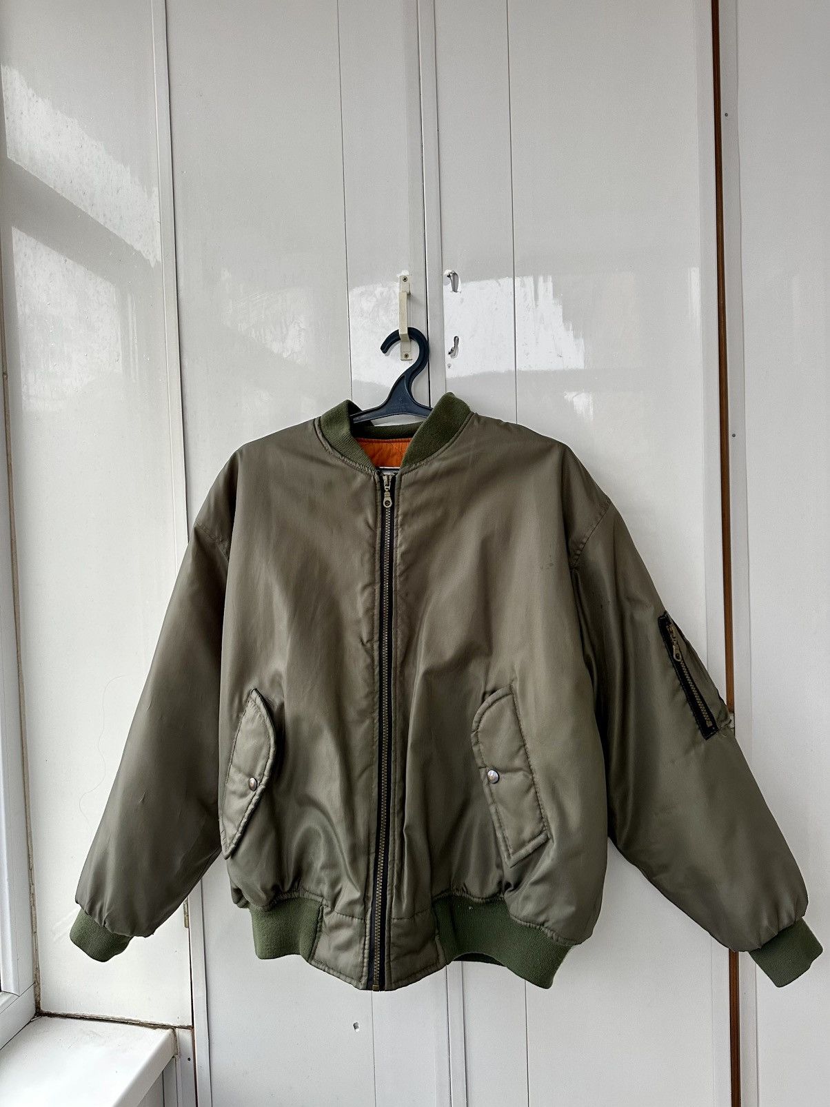 Other Vintage MA-1 Bomber Jacket Military Air Force Size US M / EU 48-50 / 2 - 2 Thumbnail