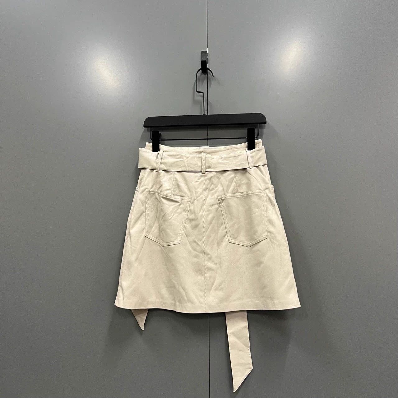 Nanushka Nanushka Beige Leather Skirt S New with tags Size 25" / US 0 / IT 36 - 2 Thumbnail