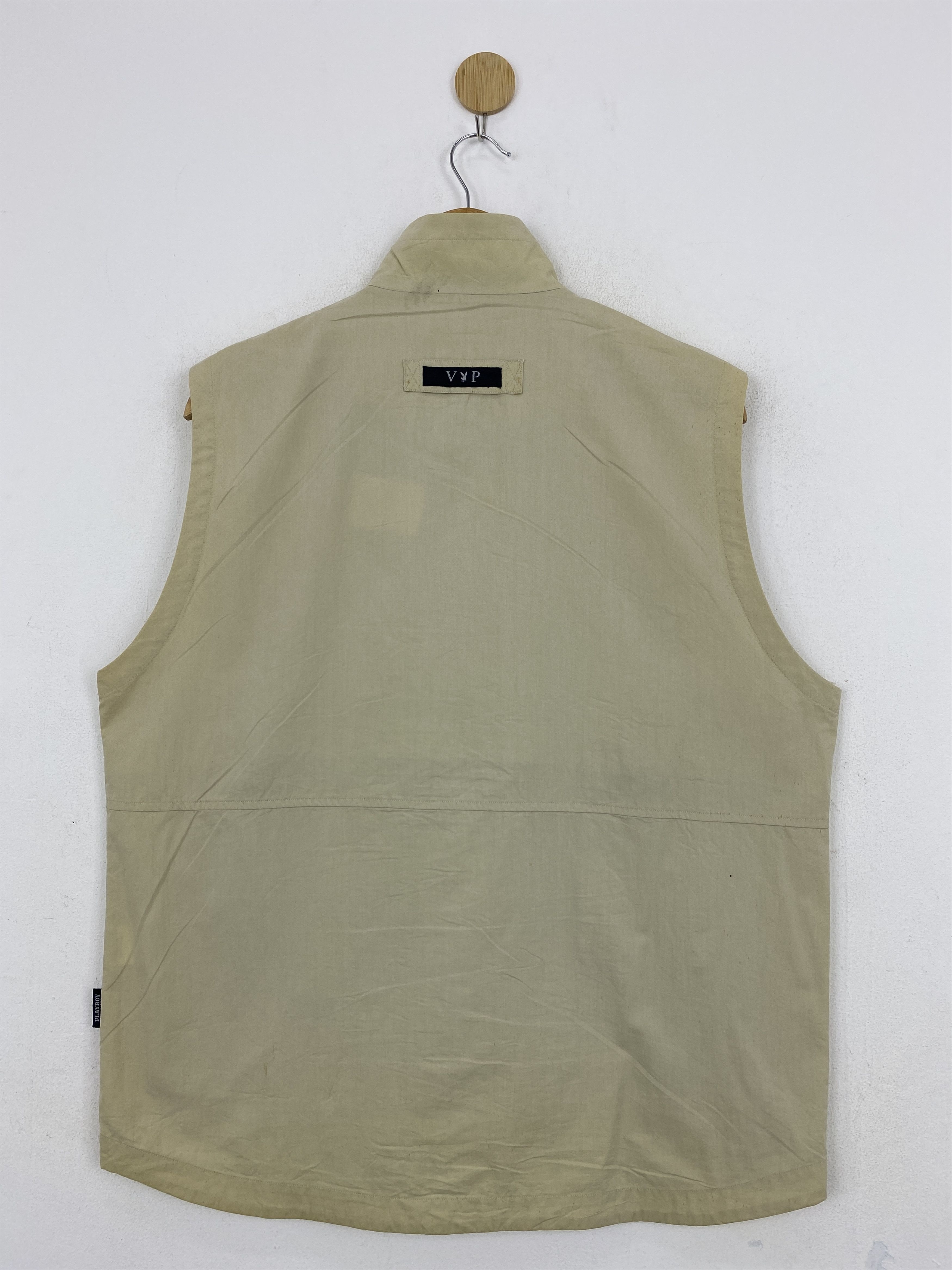 Playboy × Vintage Vintage Playboy VIP Zipper Multi Pocket Vest JA0106 Size US L / EU 52-54 / 3 - 2 Thumbnail