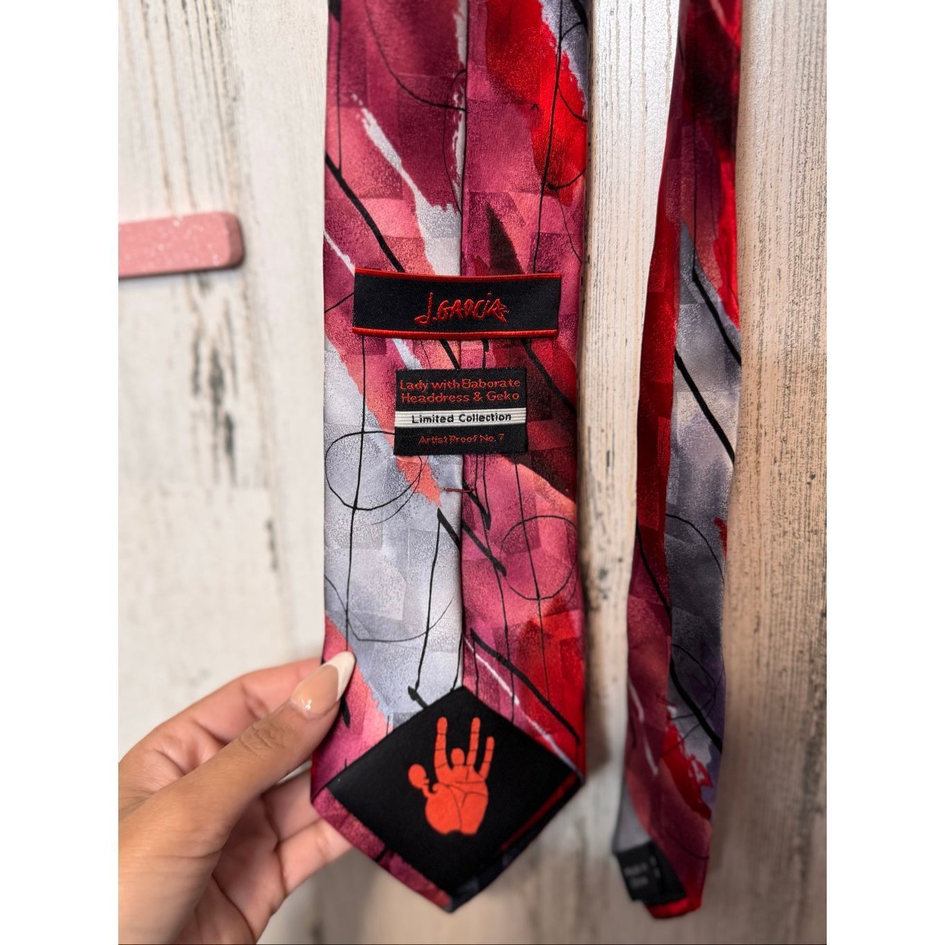 Other J. Garcia Limited Edition Silk Tie Lady with Elaborate Headd Size ONE SIZE - 5 Thumbnail