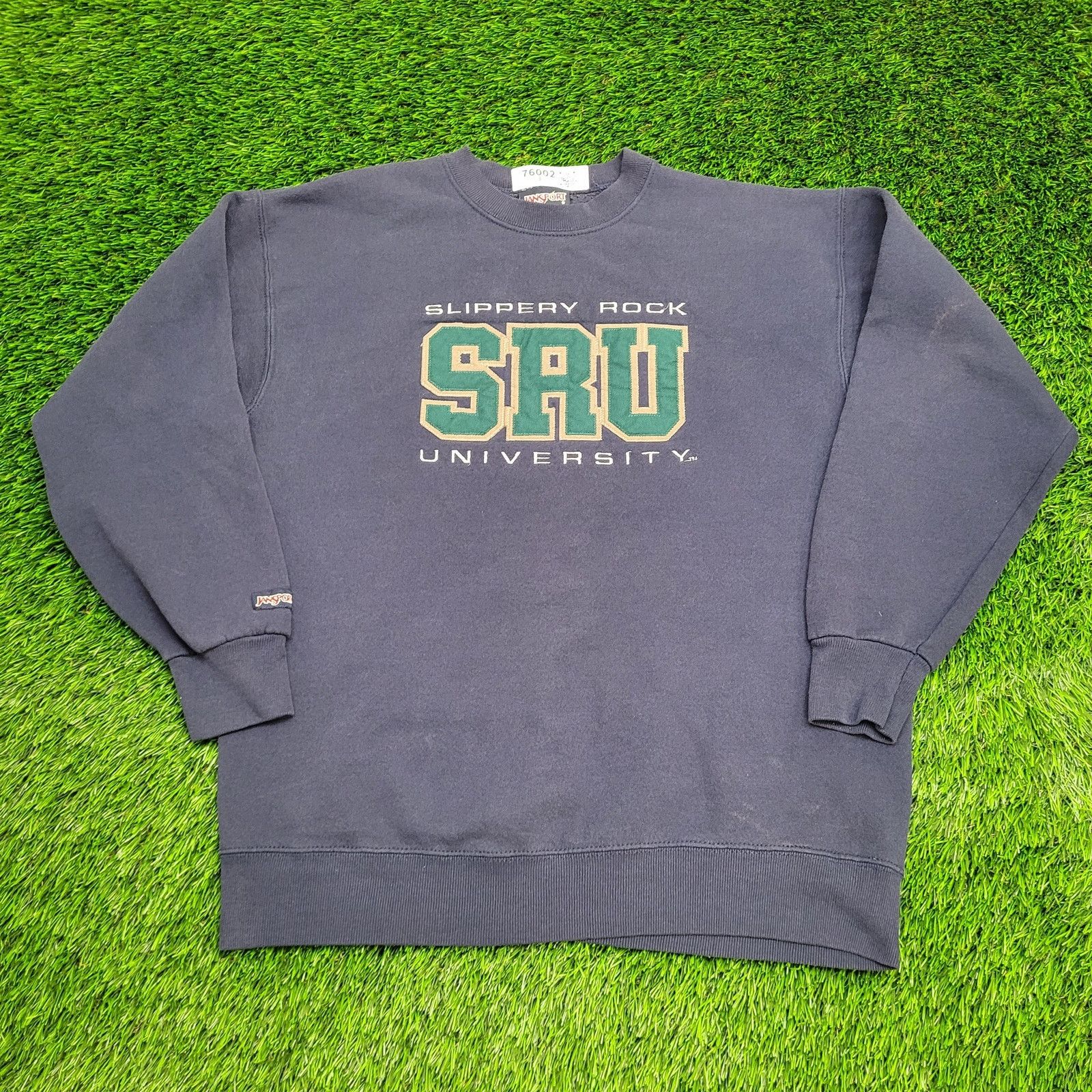 Jansport Vintage SRU University Sweatshirt Large 23x28 Navy-Blue USA Size US L / EU 52-54 / 3 - 1 Thumbnail