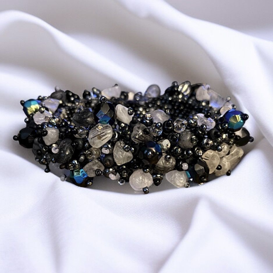 Other Beaded Czech glass and Tourmalated Quartz bracelet Size ONE SIZE - 1 Thumbnail