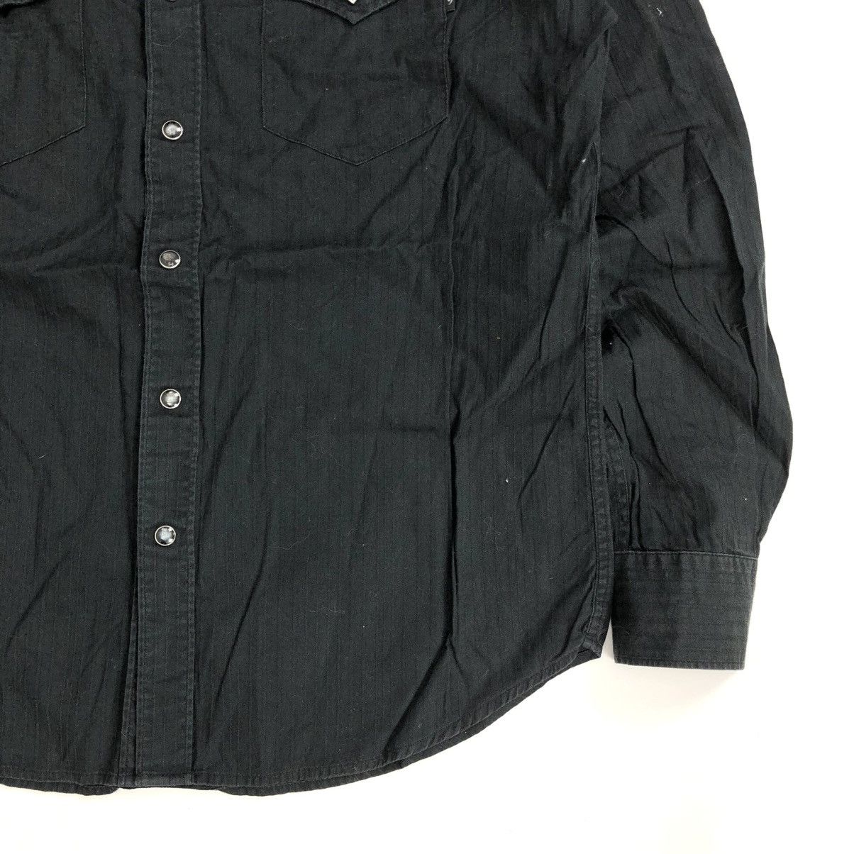 Japanese Brand × Vintage Vintage DjHonda Double Pocket Black Western Shirt Size US M / EU 48-50 / 2 - 7 Thumbnail