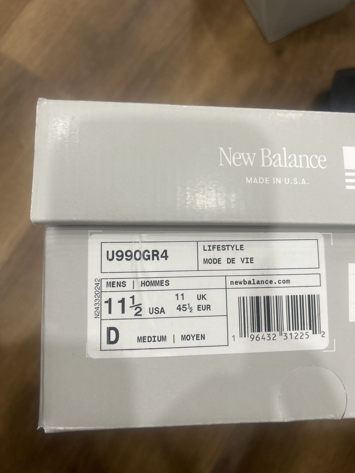 New Balance New Balance 990v4 Grey Size US 11.5 / EU 44-45 - 7 Thumbnail