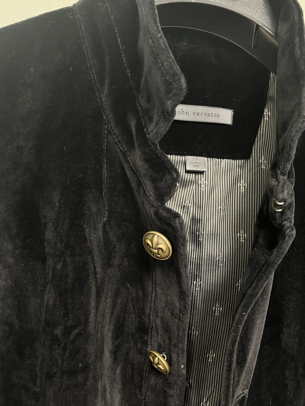 John Varvatos Crushed velvet jacket. Black. 50 Size US M / EU 48-50 / 2 - 3 Thumbnail