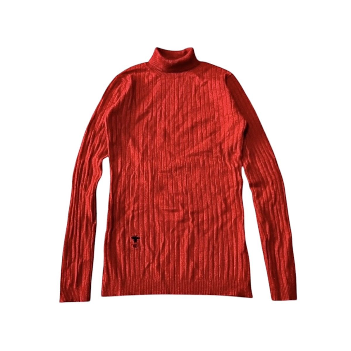 Dior Women's Christian Dior Vintage Red Turtleneck Sweater Size S / US 4 / IT 40 - 1 Thumbnail