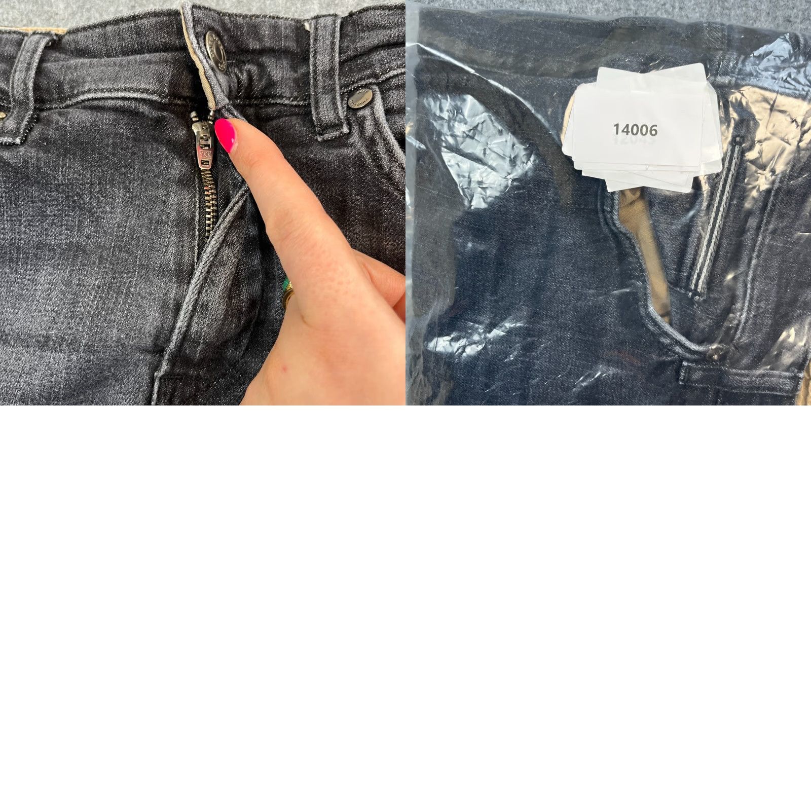 Hugo Boss HUGO BOSS Jeans Slim Tapered Delaware 30/32 Dark Wash Grey Whiskers Denim Cotton Elastane 5-Pocket Mens Jeans Size US 30 / EU 46 - 9 Thumbnail