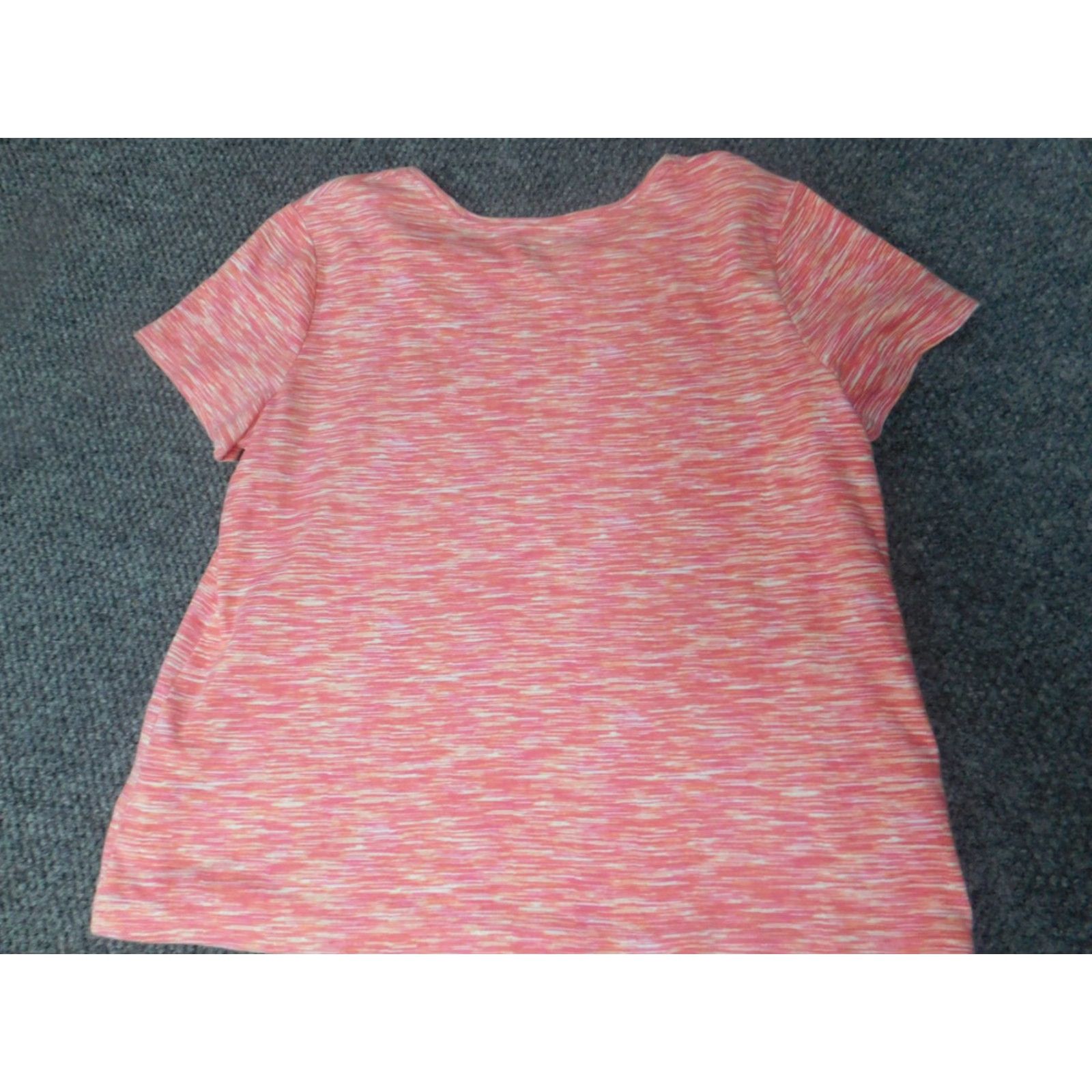 Croft & Barrow Croft & Barrow Womens Blouse XL Pink Crew Neck Short Sleeve Polyester Rayon Croft & Barrow Geometric Casual Classic Stretch 200? Size XL / US 12-14 / IT 48-50 - 6 Thumbnail