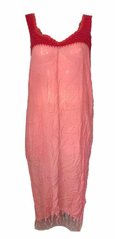 Designer Pre Owned Pink Hand Made Dress L Size L / US 10 / IT 46 - 1 Thumbnail