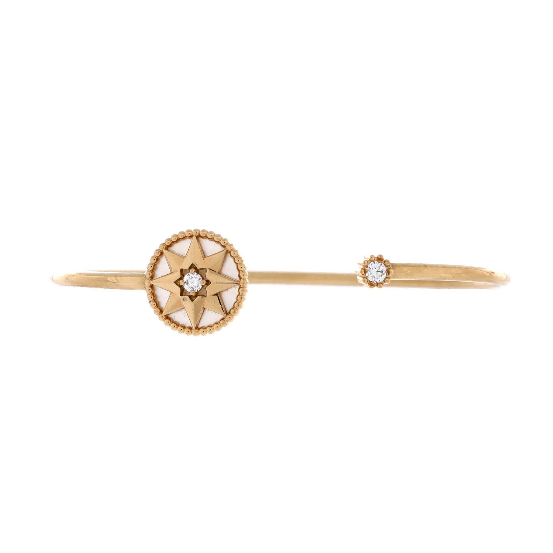 Dior Rose des Vents Cuff Bracelet Size ONE SIZE - 1 Thumbnail