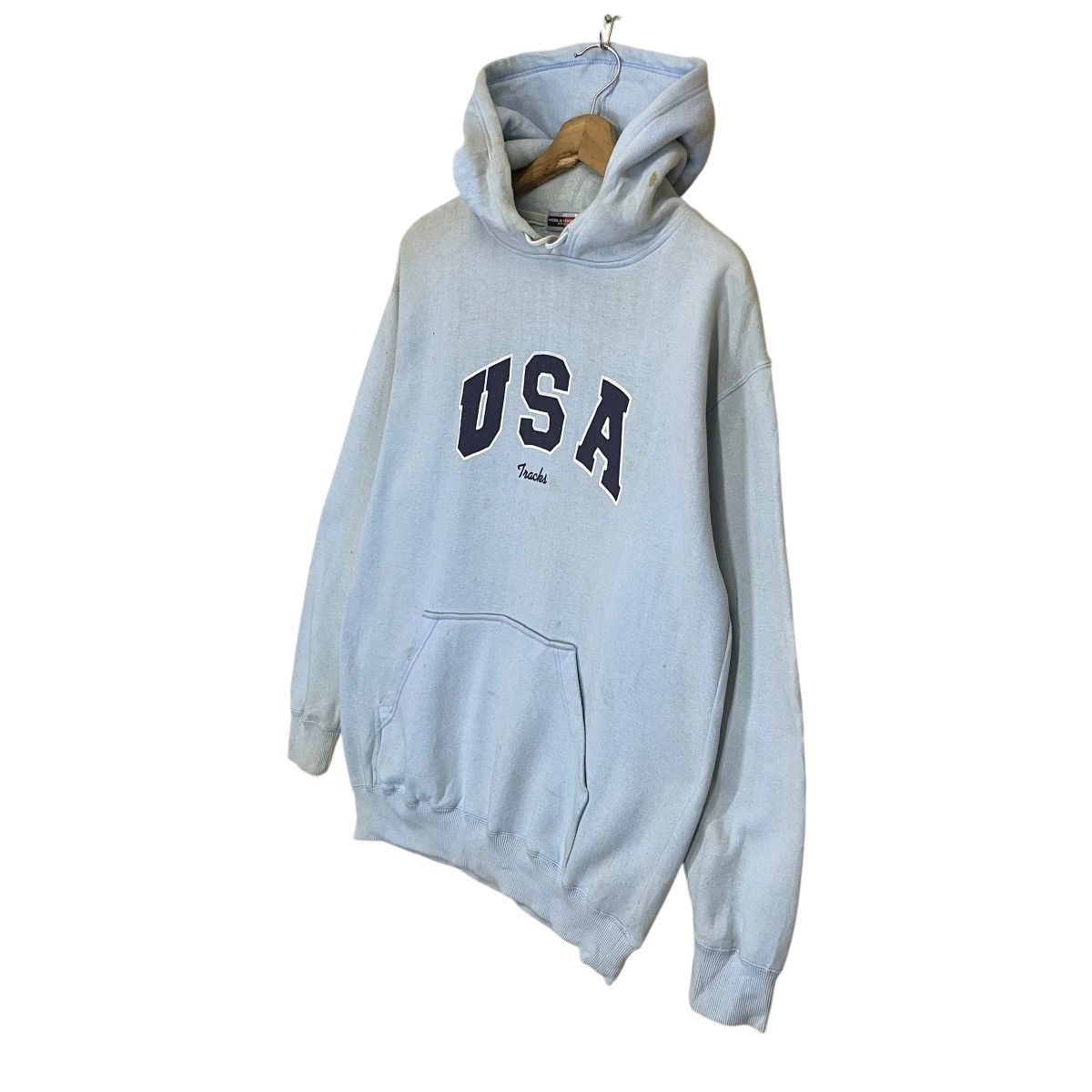 Japanese Brand USA Embroidered Logo Pullover Hoodies Size US M / EU 48-50 / 2 - 3 Thumbnail