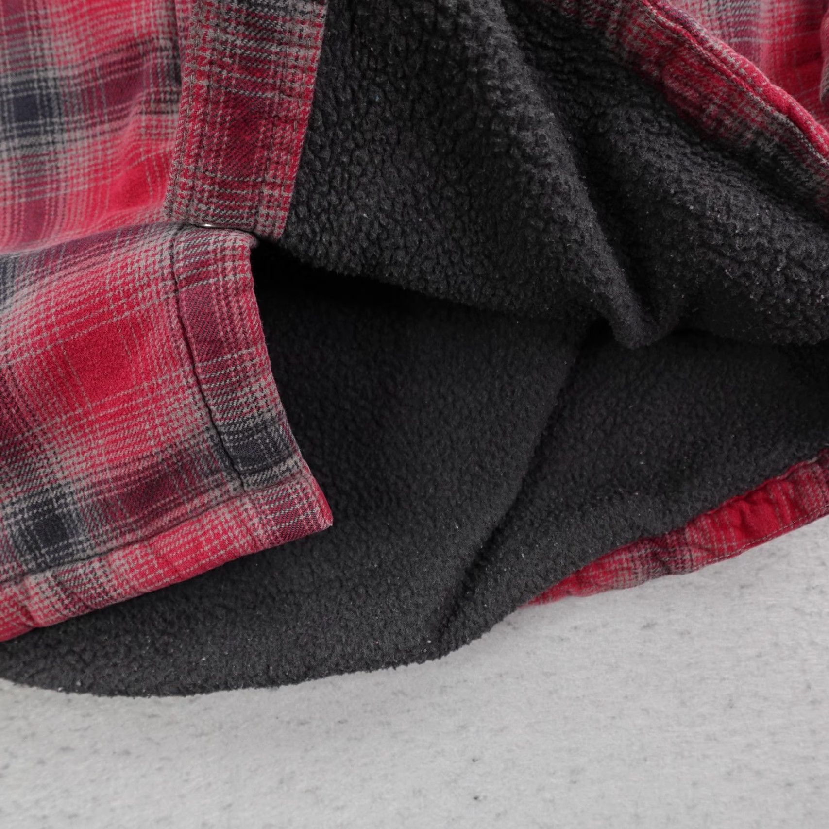 Dickies Dickies Jacket Mens Small Red Plaid Flannel Fleece Lined Snap Up Work Shacket Size US S / EU 44-46 / 1 - 5 Thumbnail