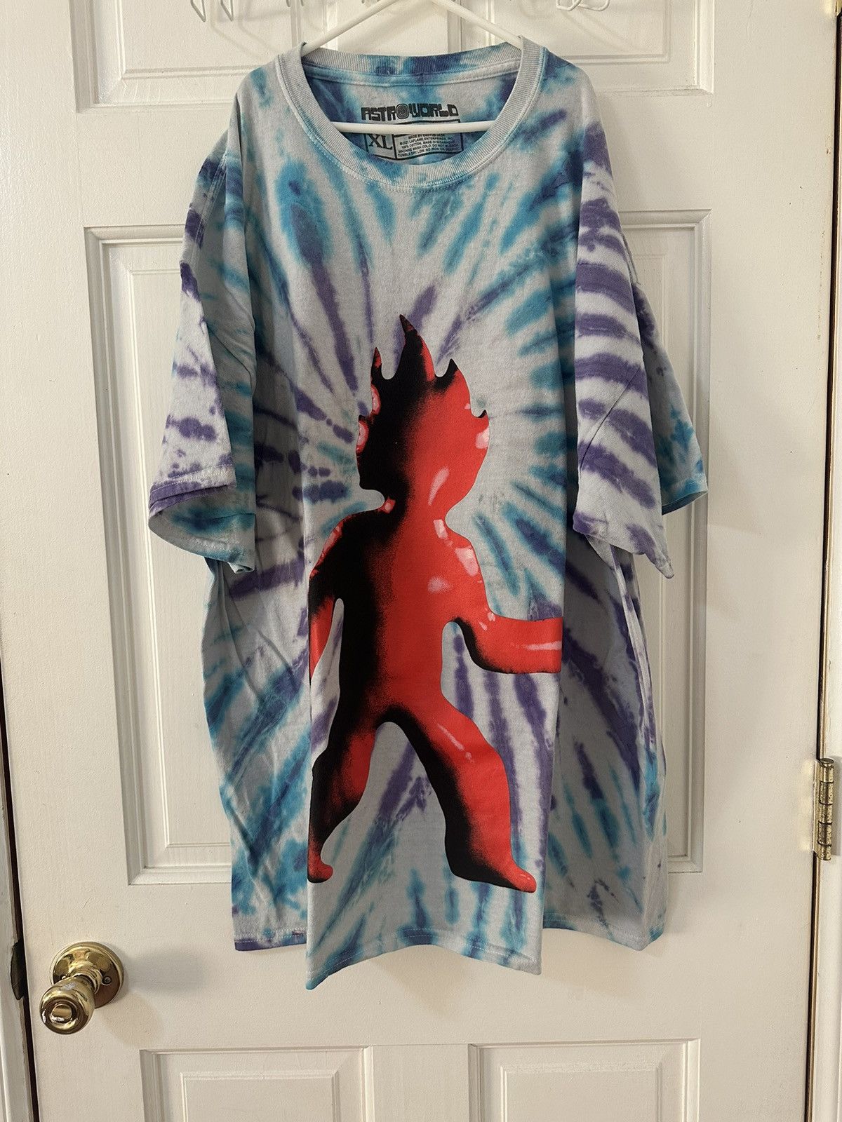 Image of Travis Scott Utopia Shirt in Tie Dye, Men's (Size XL)