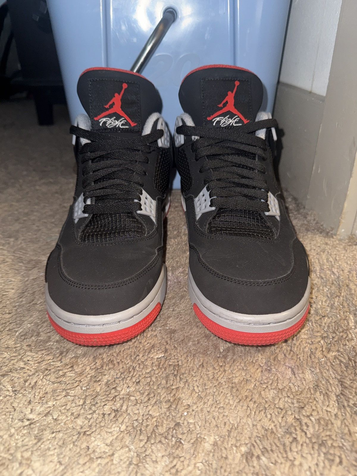 Nike 2019 Bred Jordan 4’s Barely worn Size US 11 / EU 44 - 3 Thumbnail