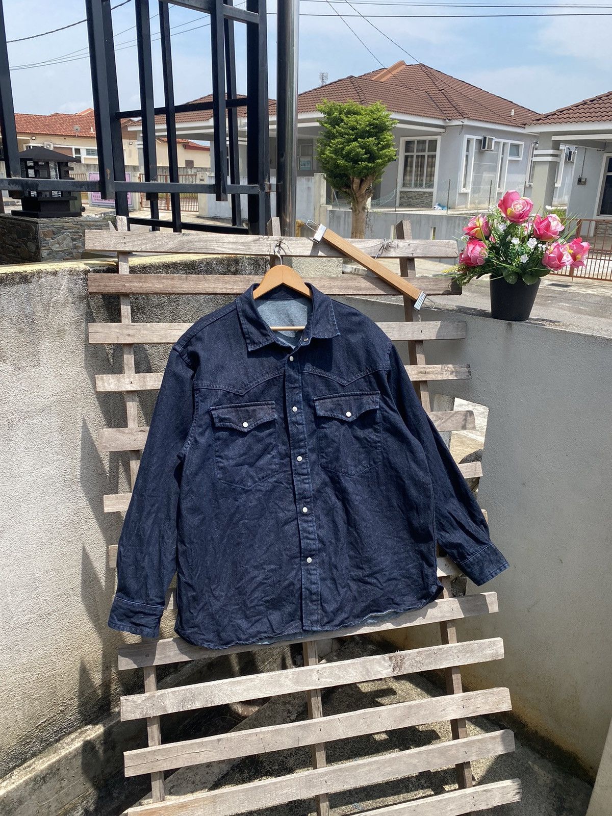 GU Blue Denim Jacket Big Size