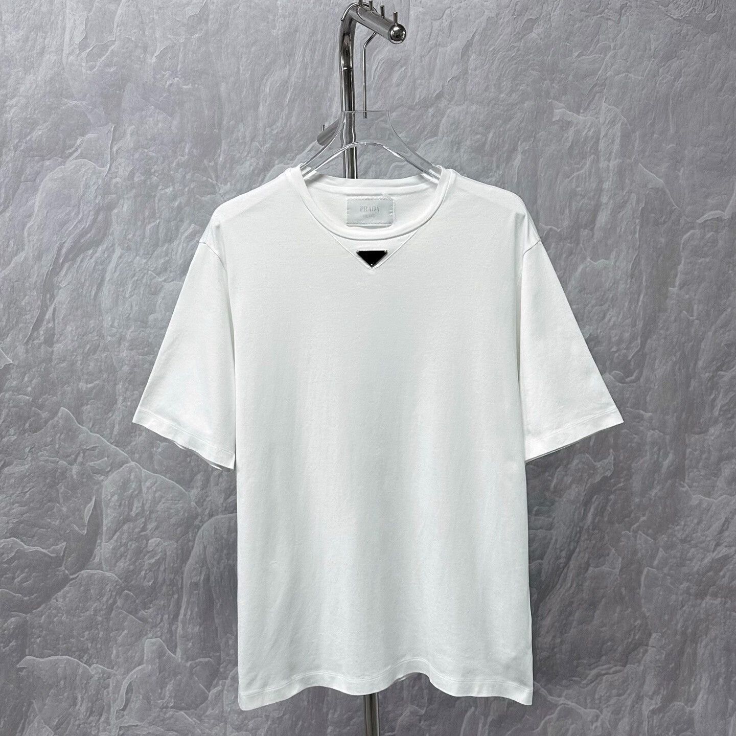 Prada prada logo short sleeve shirt in white Size US XL / EU 56 / 4 - 1 Thumbnail