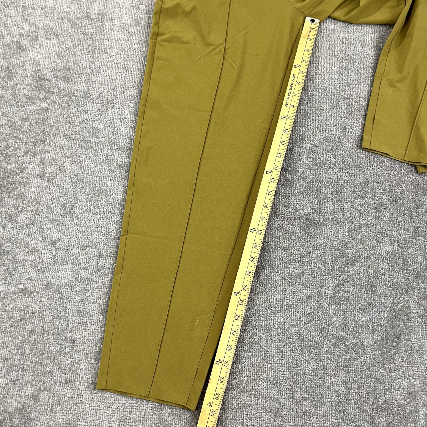 Athleta Athleta Pants Womens Size 10 Slim Gold Vienna Stretch Tapestry Pleated Solid Lifestyle Athleisure Size 32" / US 10 / IT 46 - 6 Thumbnail