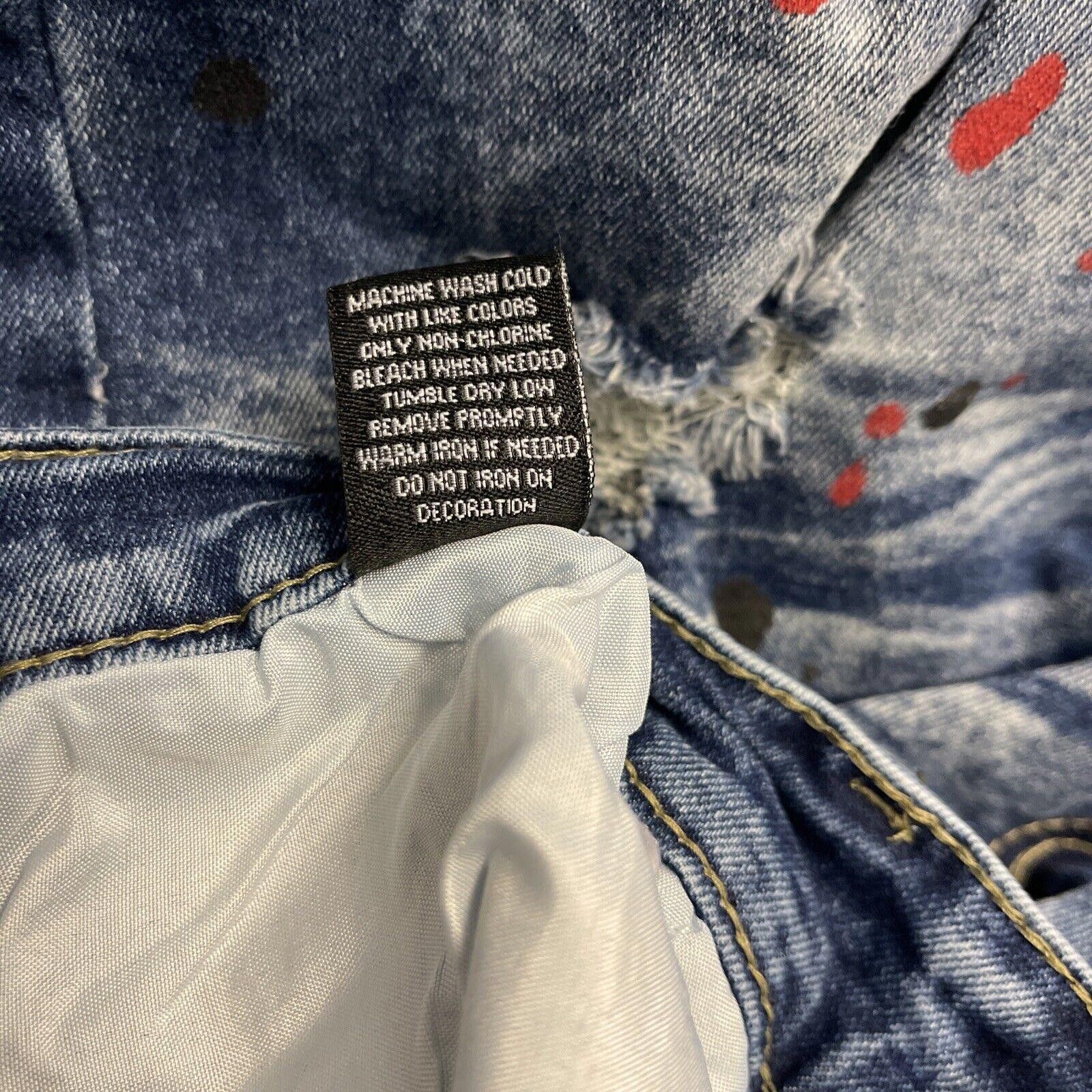 Designer Rock Salt Jeans Skinny fit- Paint Splatter 32 Size US 32 / EU 48 - 7 Thumbnail