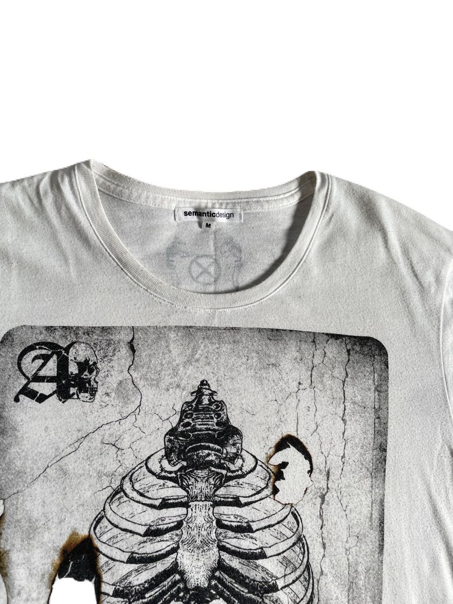 If Six Was Nine 2000s Semanticdesign Vkei Bone Graphic Tee Japanese archive Size US S / EU 44-46 / 1 - 5 Thumbnail