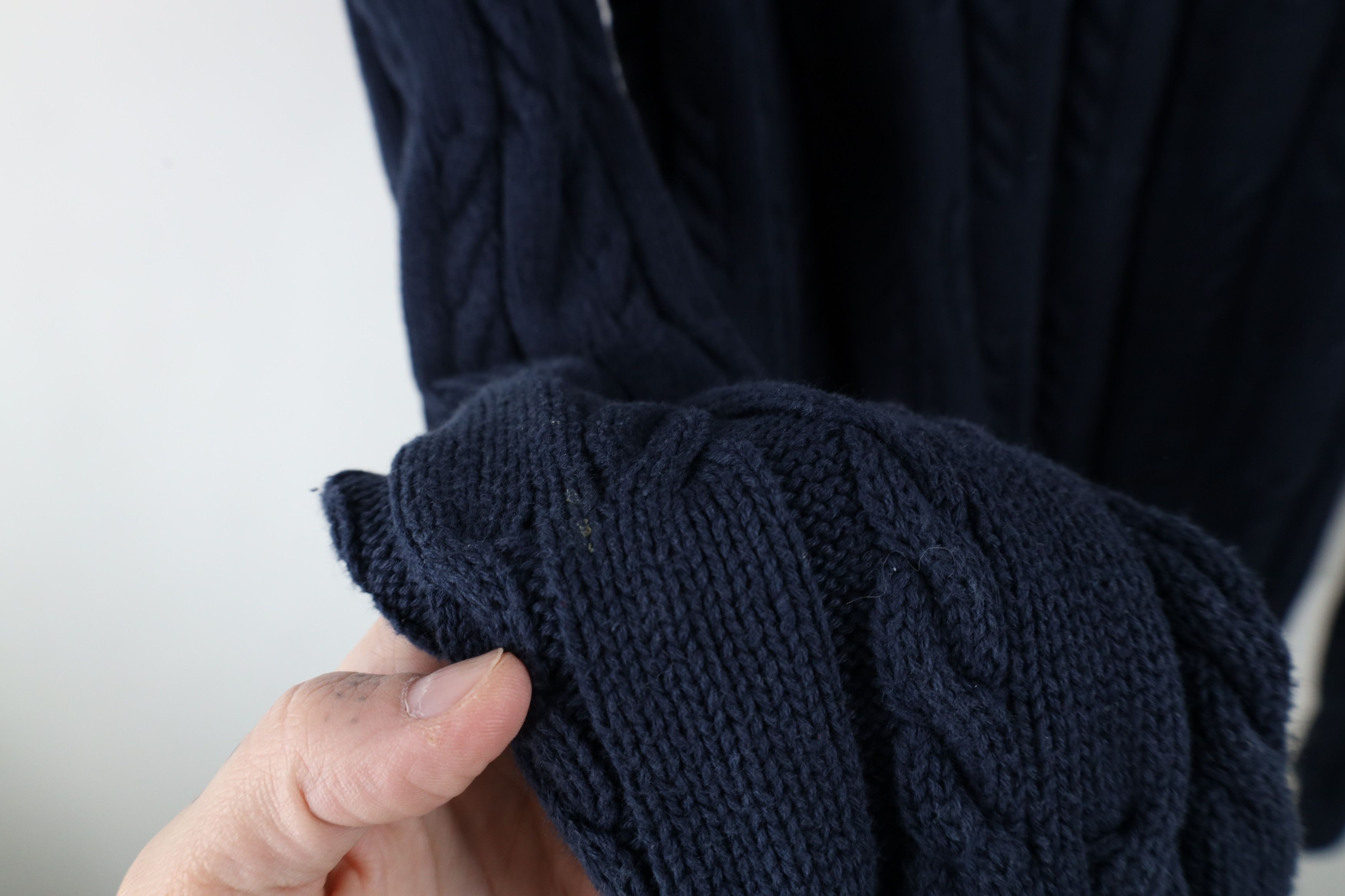 Ralph Lauren × Vintage Vintage 90s Chaps Ralph Lauren Cable Knit Crest Sweater Size US XL / EU 56 / 4 - 8 Thumbnail