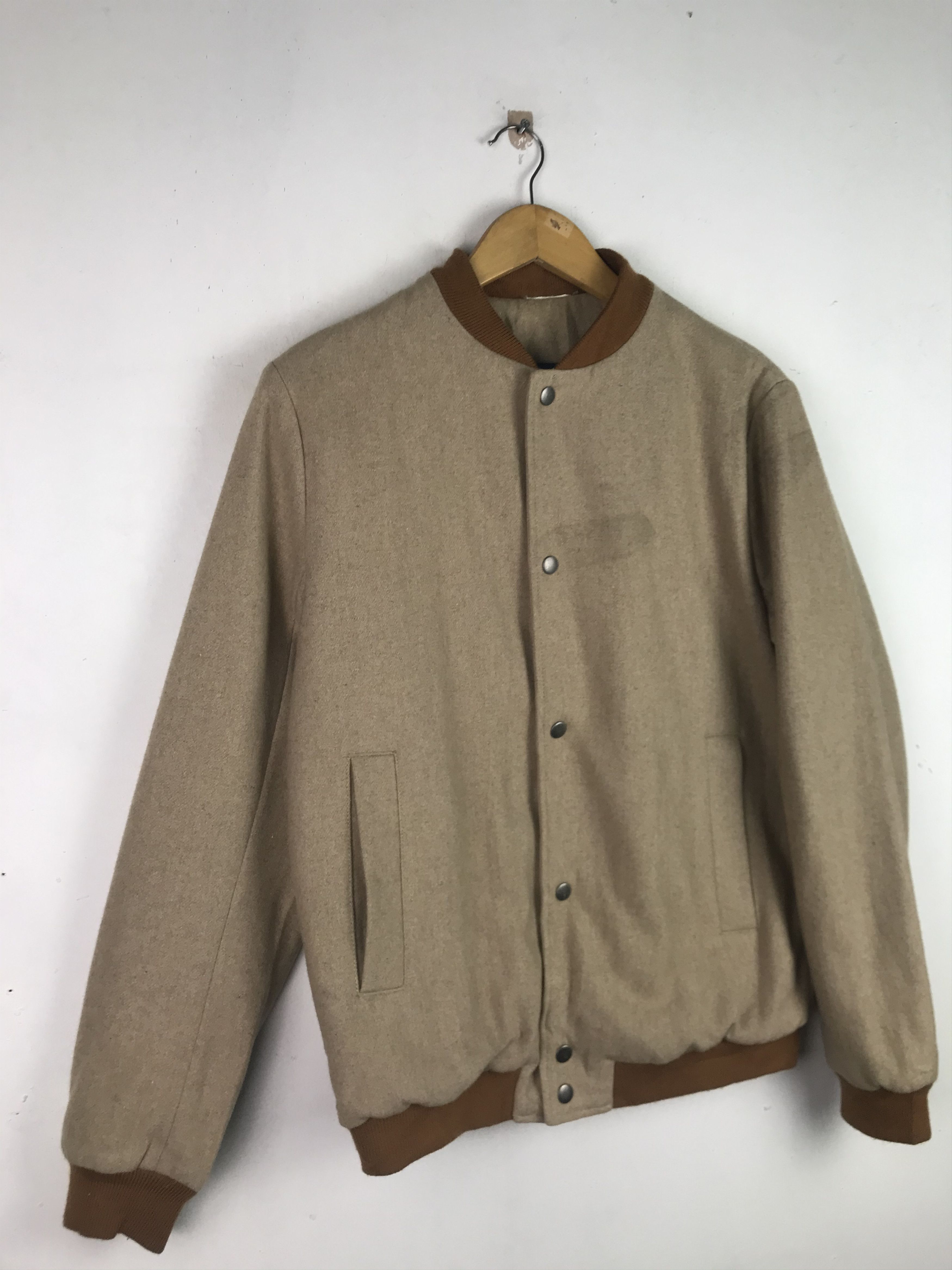 Japanese Brand × Vintage Vintage Wool Bomber Jacket Full Button Size US M / EU 48-50 / 2 - 5 Thumbnail