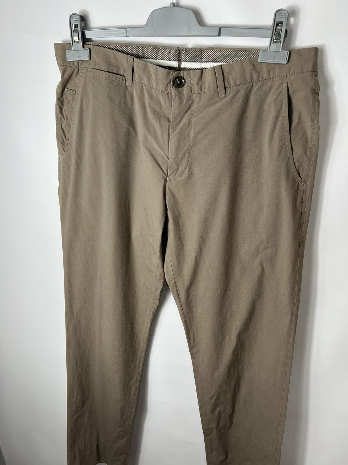 Ermenegildo Zegna LUXURY ERMENEGILDO ZEGNA Size 50R Brown Cotton Casual Pants Size US 34 / EU 50 - 2 Thumbnail